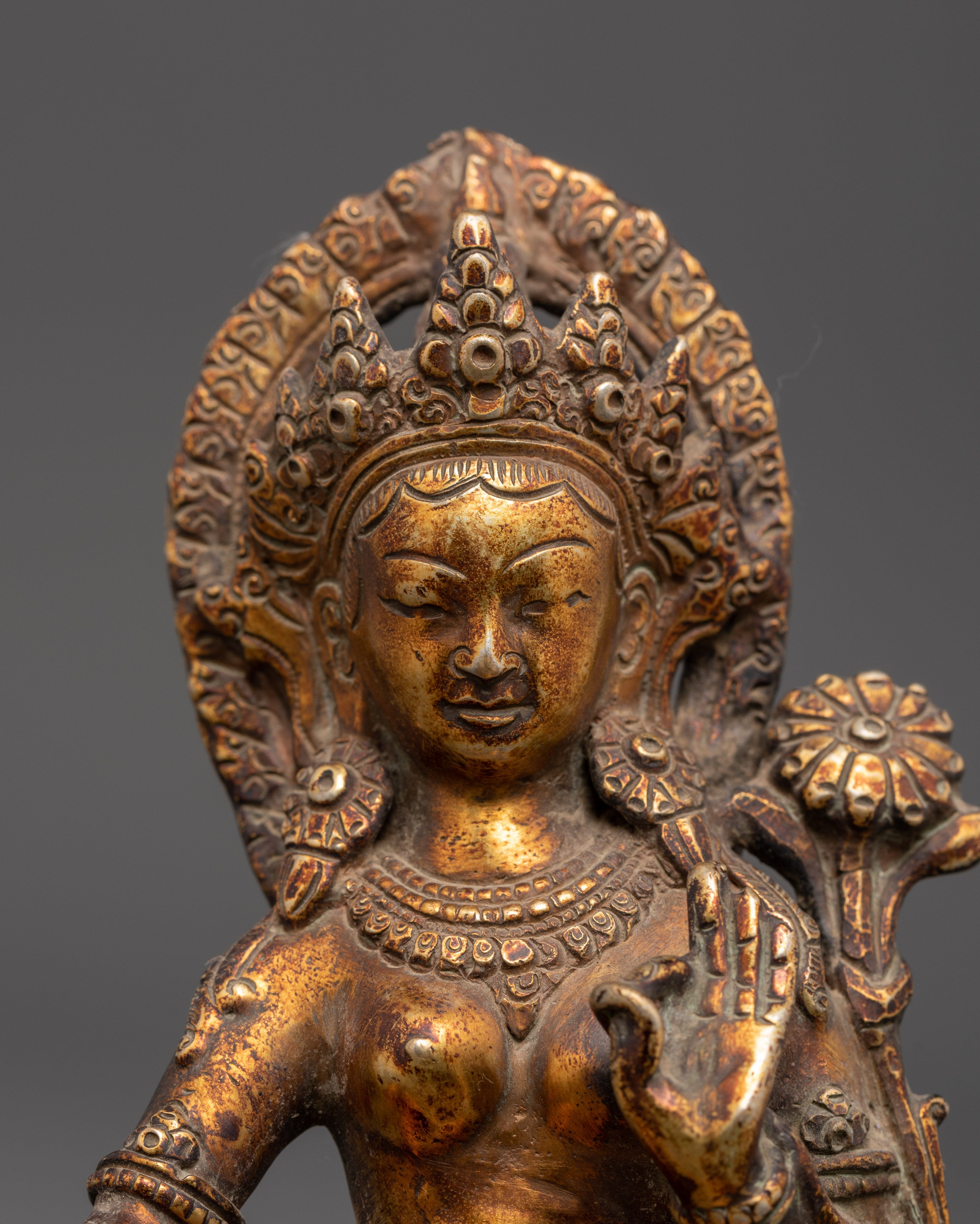 Green Tara Goddess Buddhism Statue | Embodiment of Compassion and Swift Protection