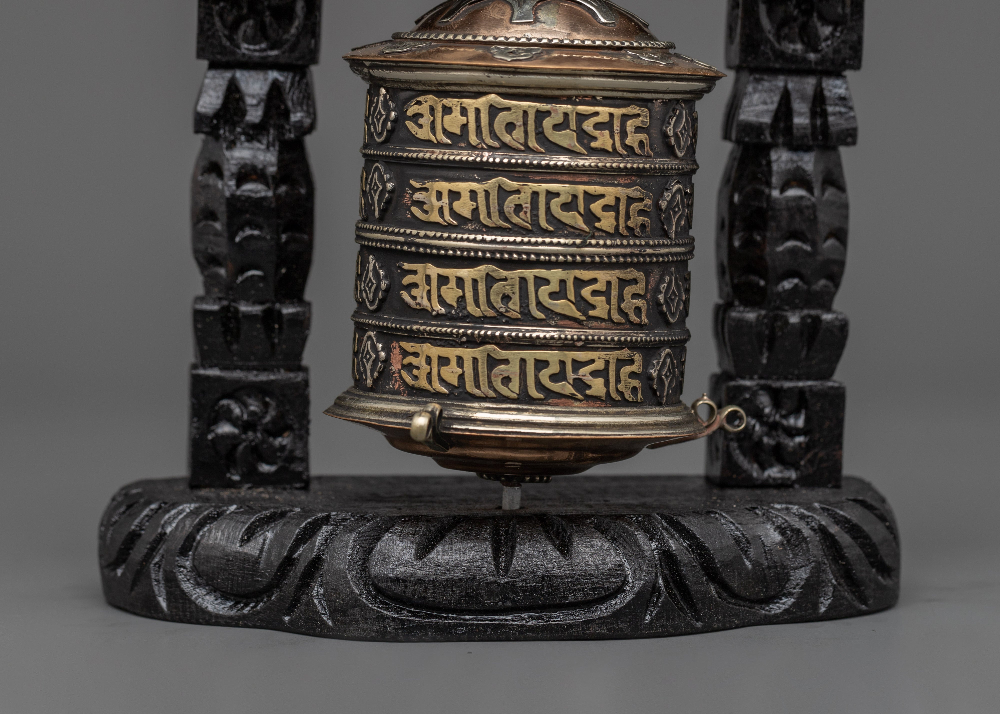 Sacred Mantra Prayer Wheel | Spiritual Blessings & Altar Use