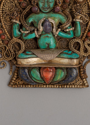 Four Armed Avalokiteshvara Locket | Symbol of Compassion and Protection