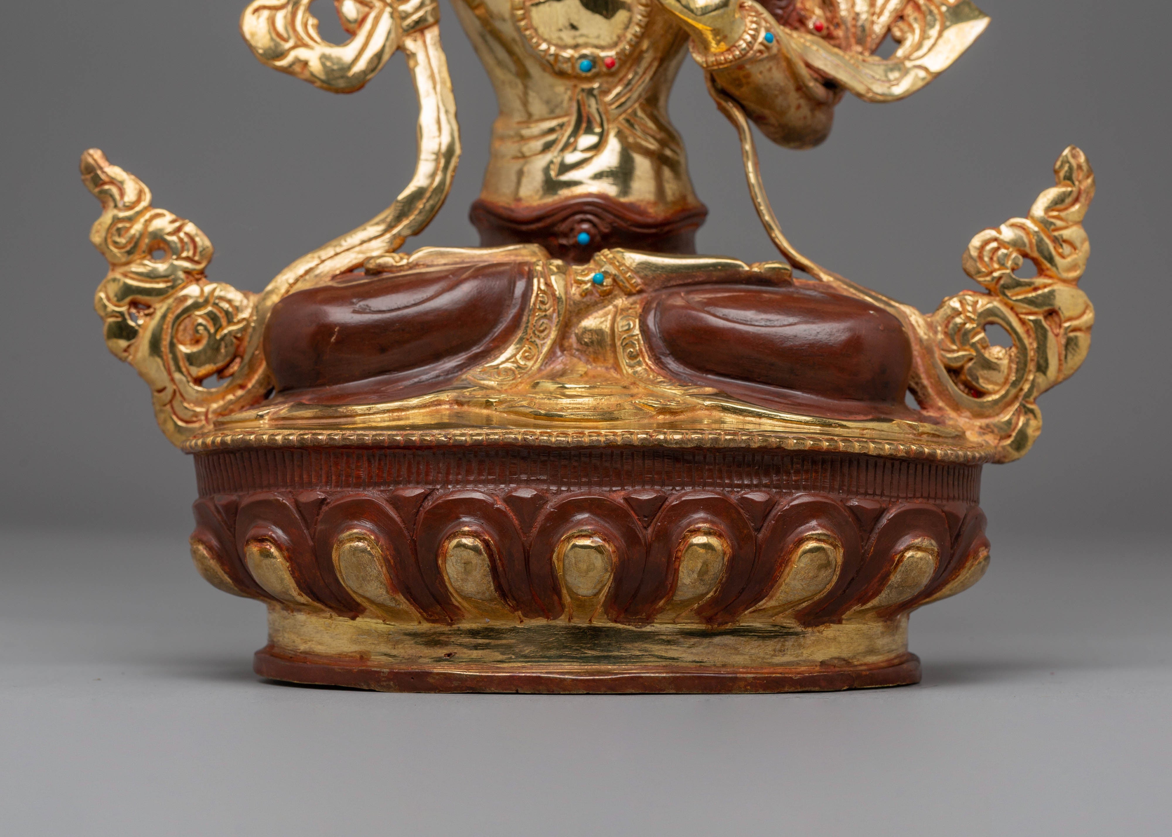 Wisdom Deity Manjushri Handmade Statue | Tibetan Himalayan Artwork
