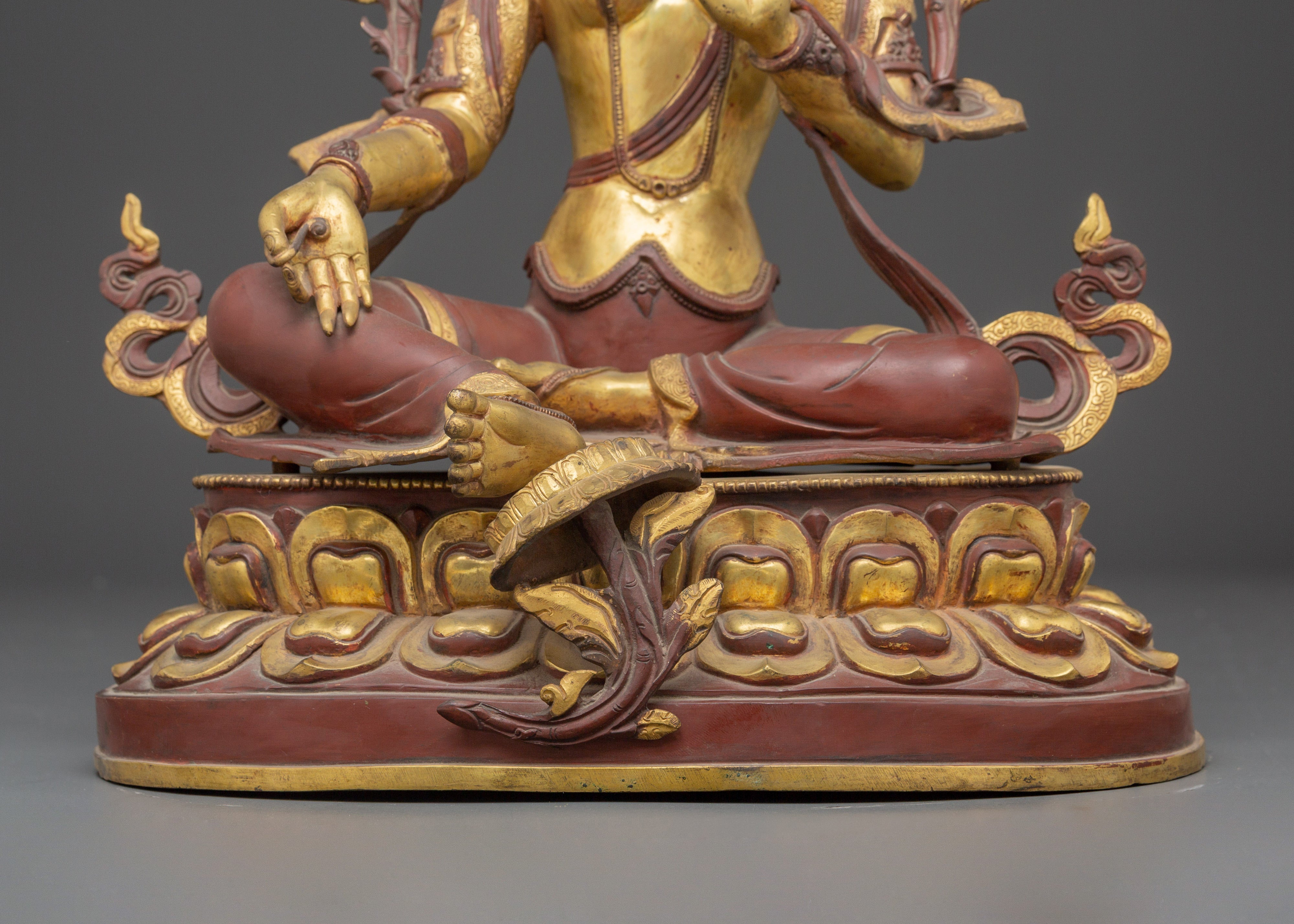 Compassionate Goddess Green Tara Statue | Shyama Tara Sculpture