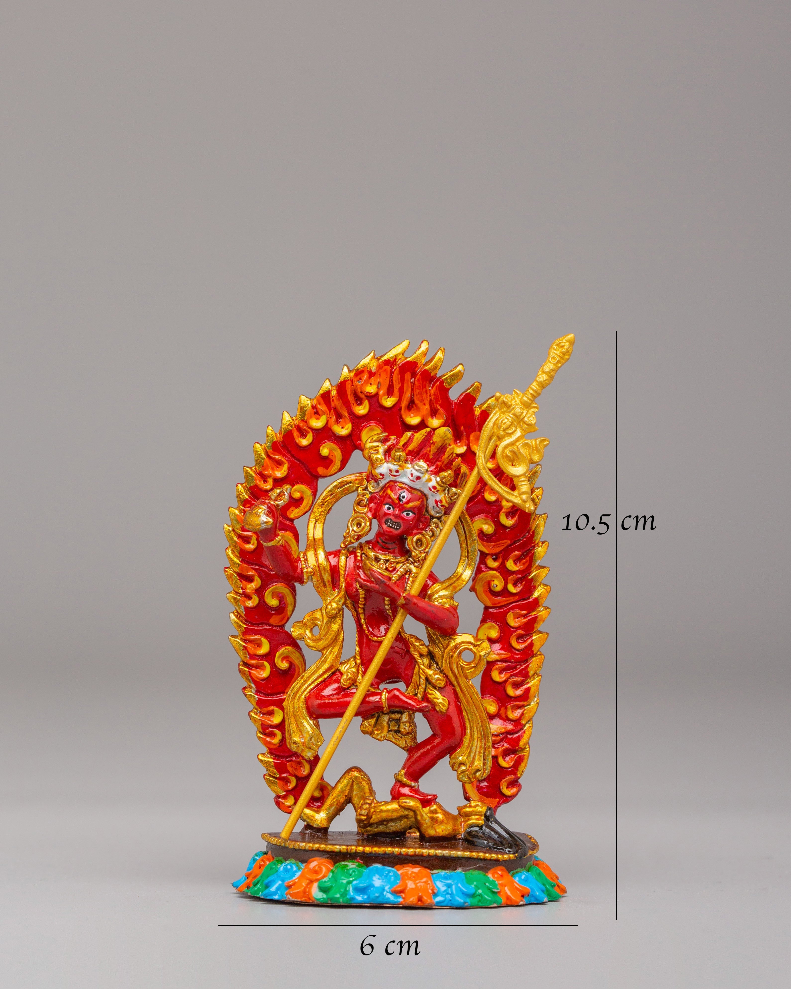 Sacred Dorje Phagmo Tantric Deity Statue | Hand Painted Vajravarahi Buddhist Goddess