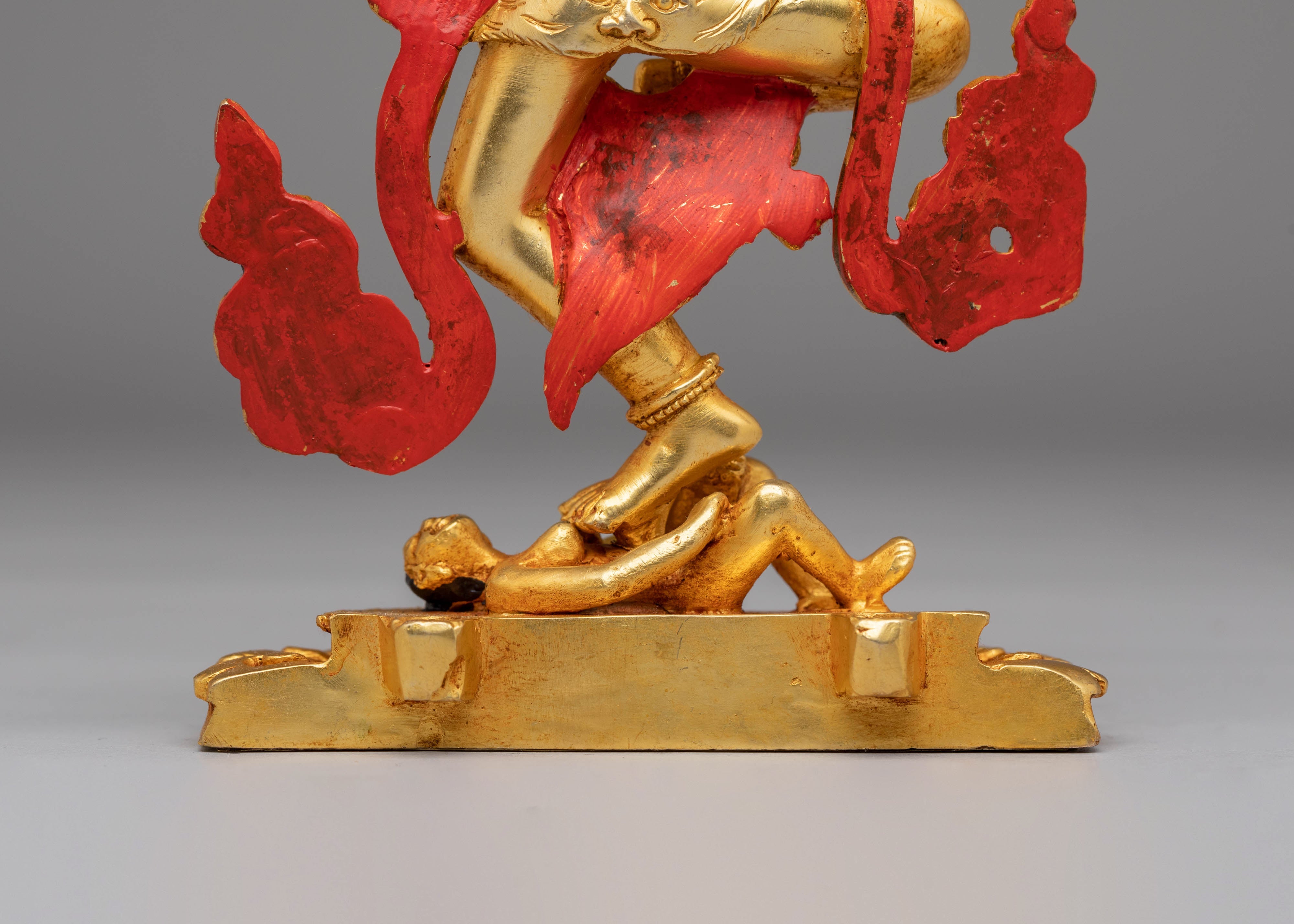 Handcrafted Simhamukha Buddhist Statue | Sacred Simhamukha Statue for Spiritual Practice