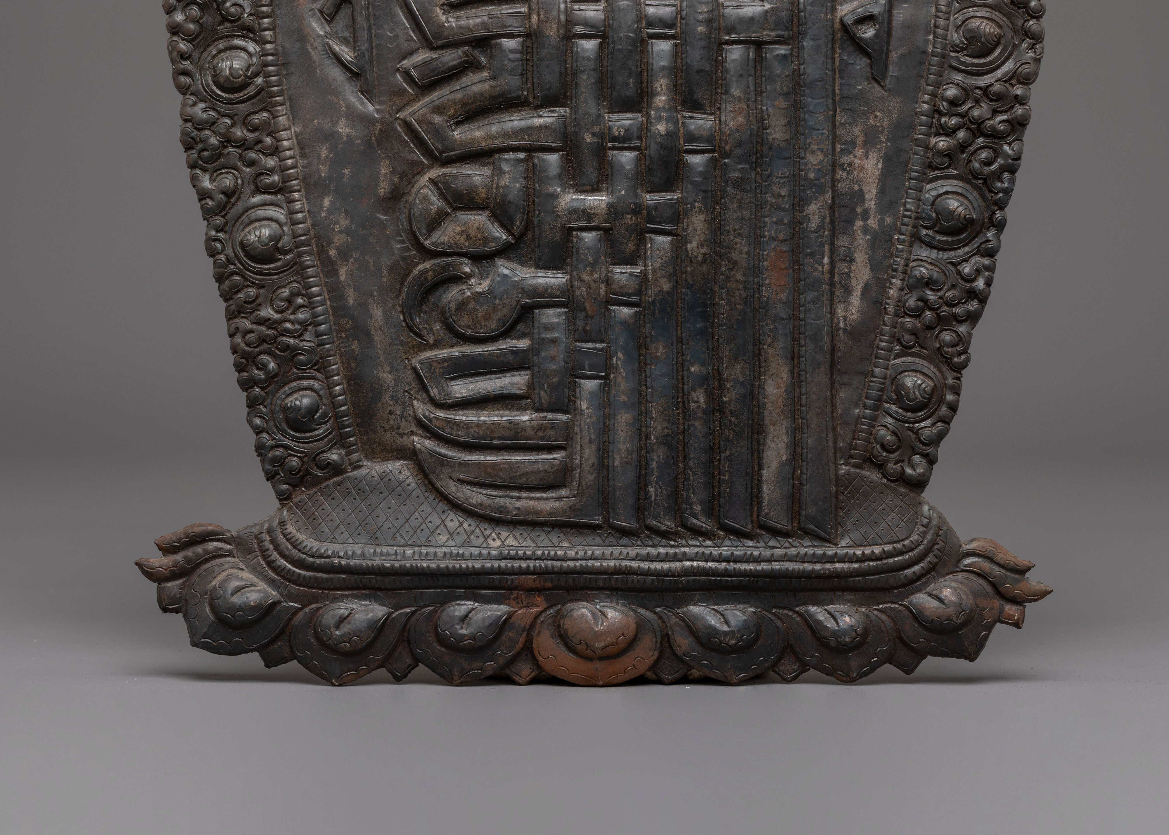 Iron Kala Chakra Wall Hanging | Buddhist Art for Spiritual Connection