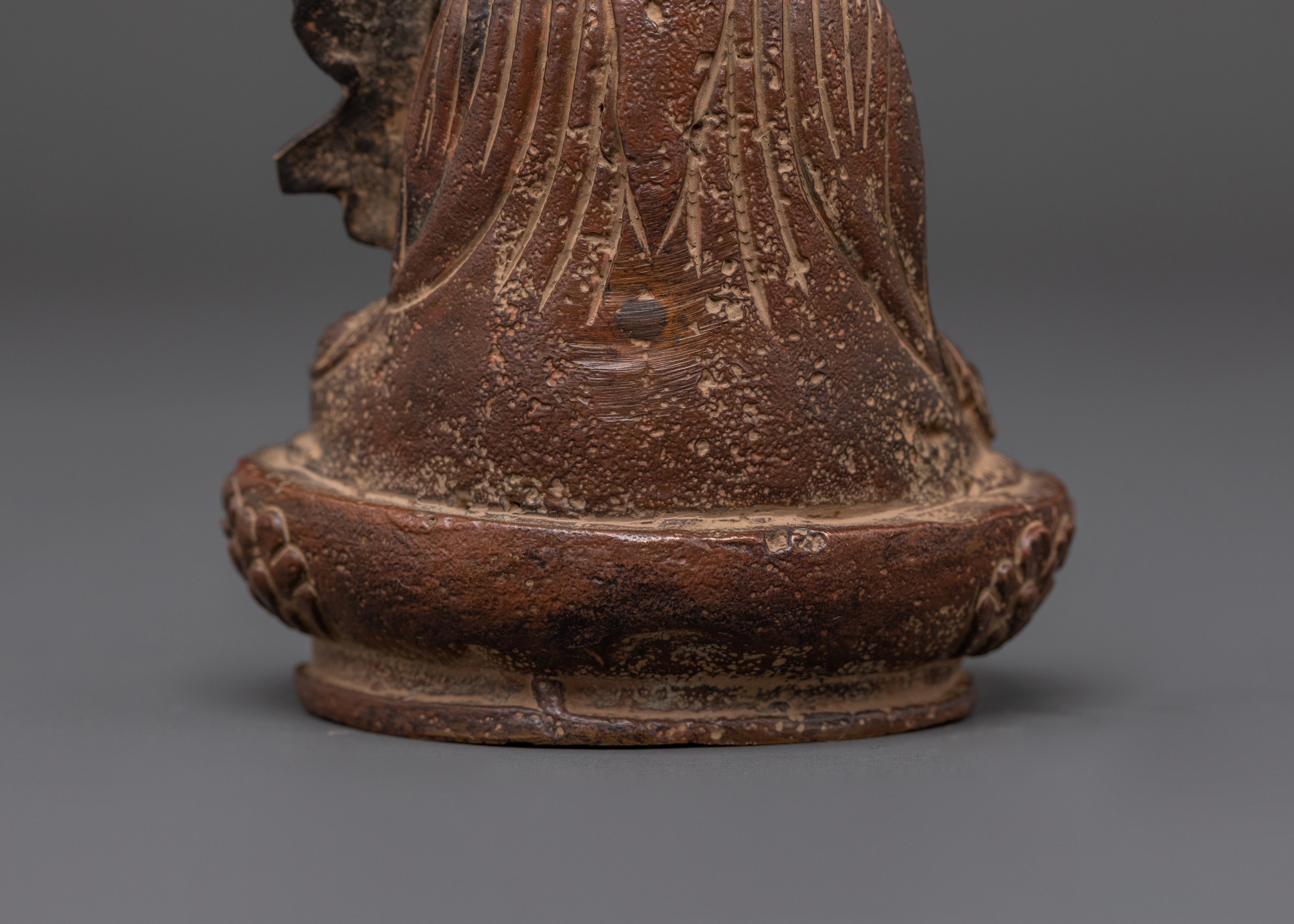 Handcrafted Guru Rinpoche Statue | Copper with Antique Finishing