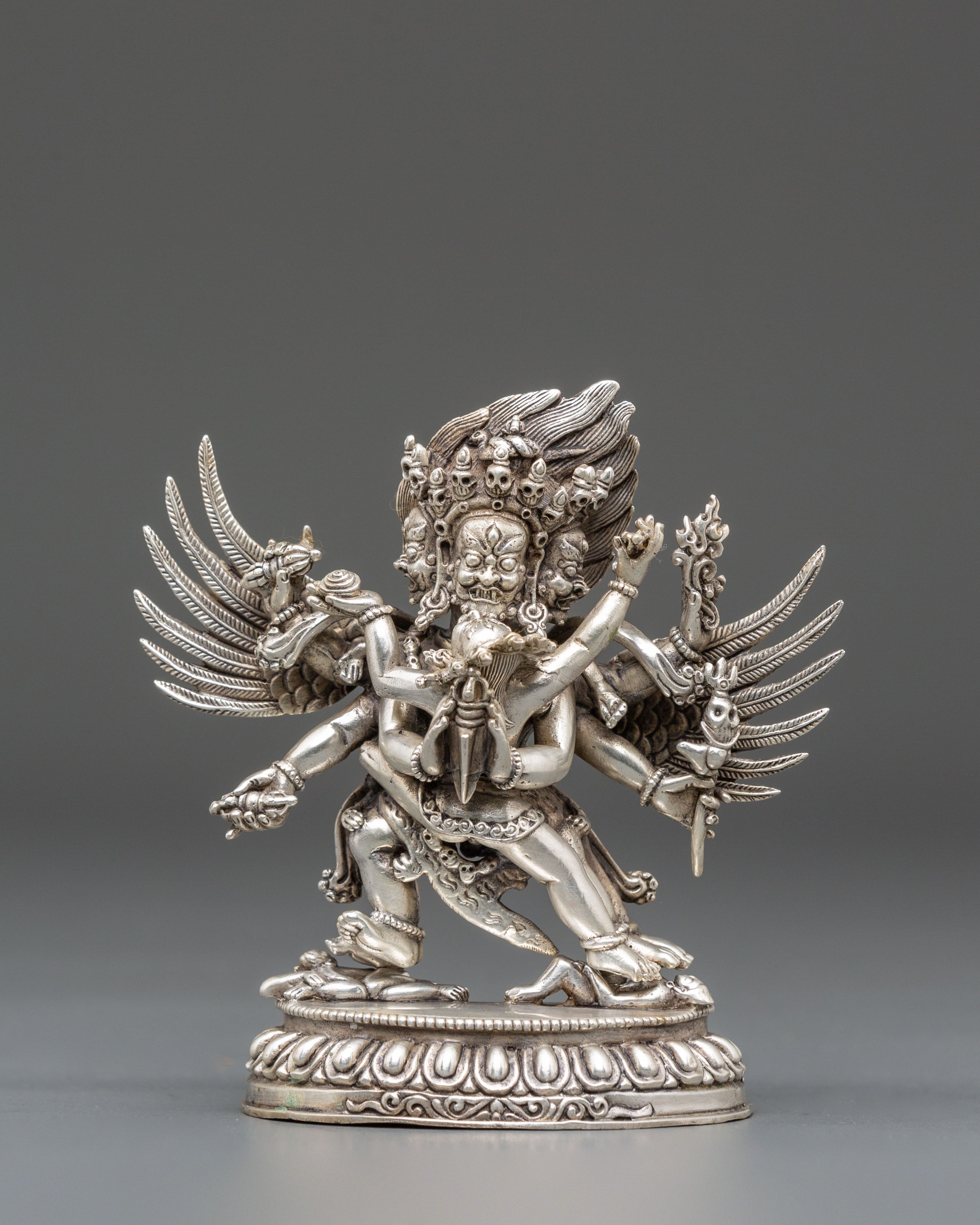 Tibetan Vajrakilaya Deity Statue | Buddhist Tantric Protector Sculpture
