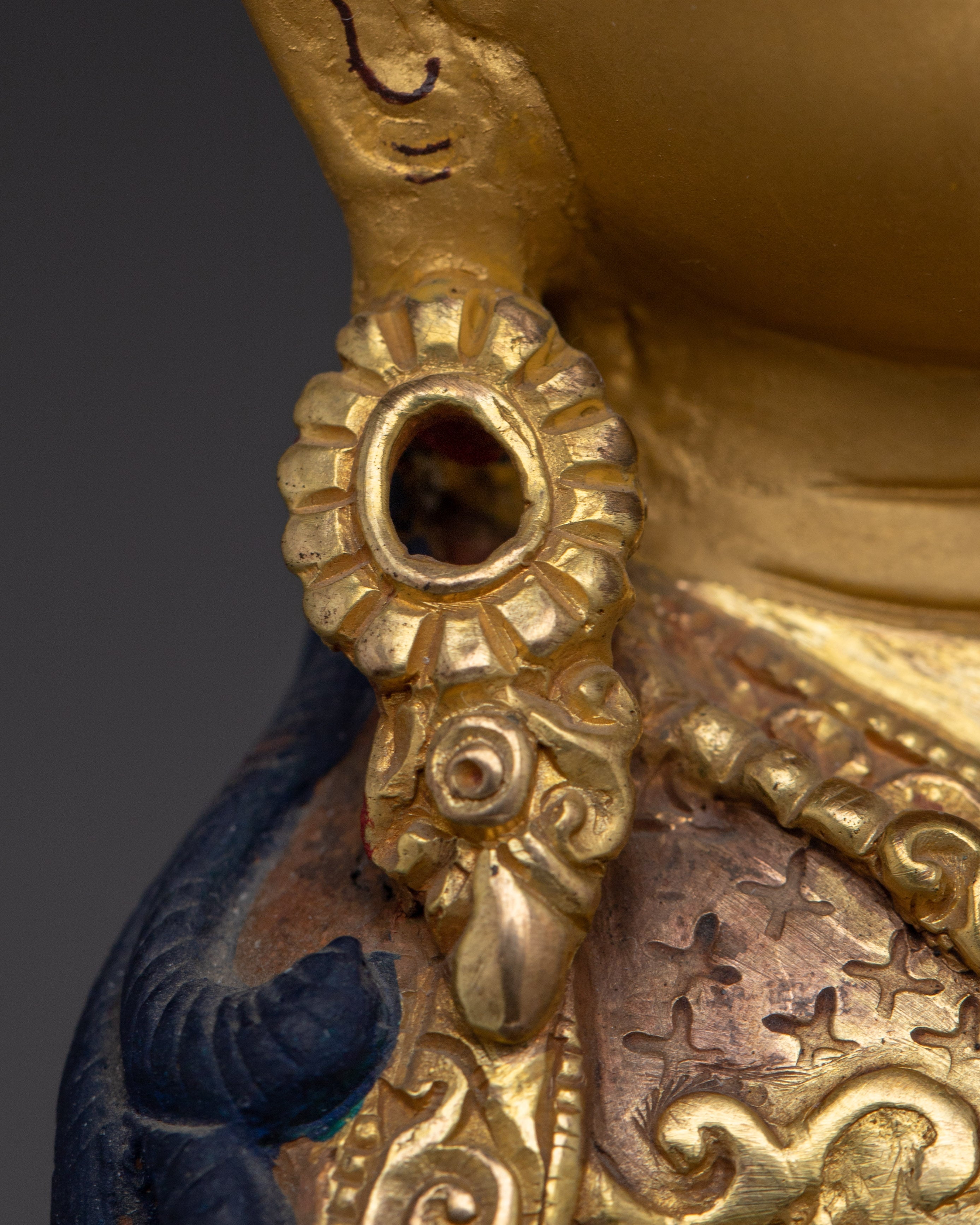 Tibetan Meditating Lord Padmasambhava Statue | Buddha of Spiritual Enlightenment