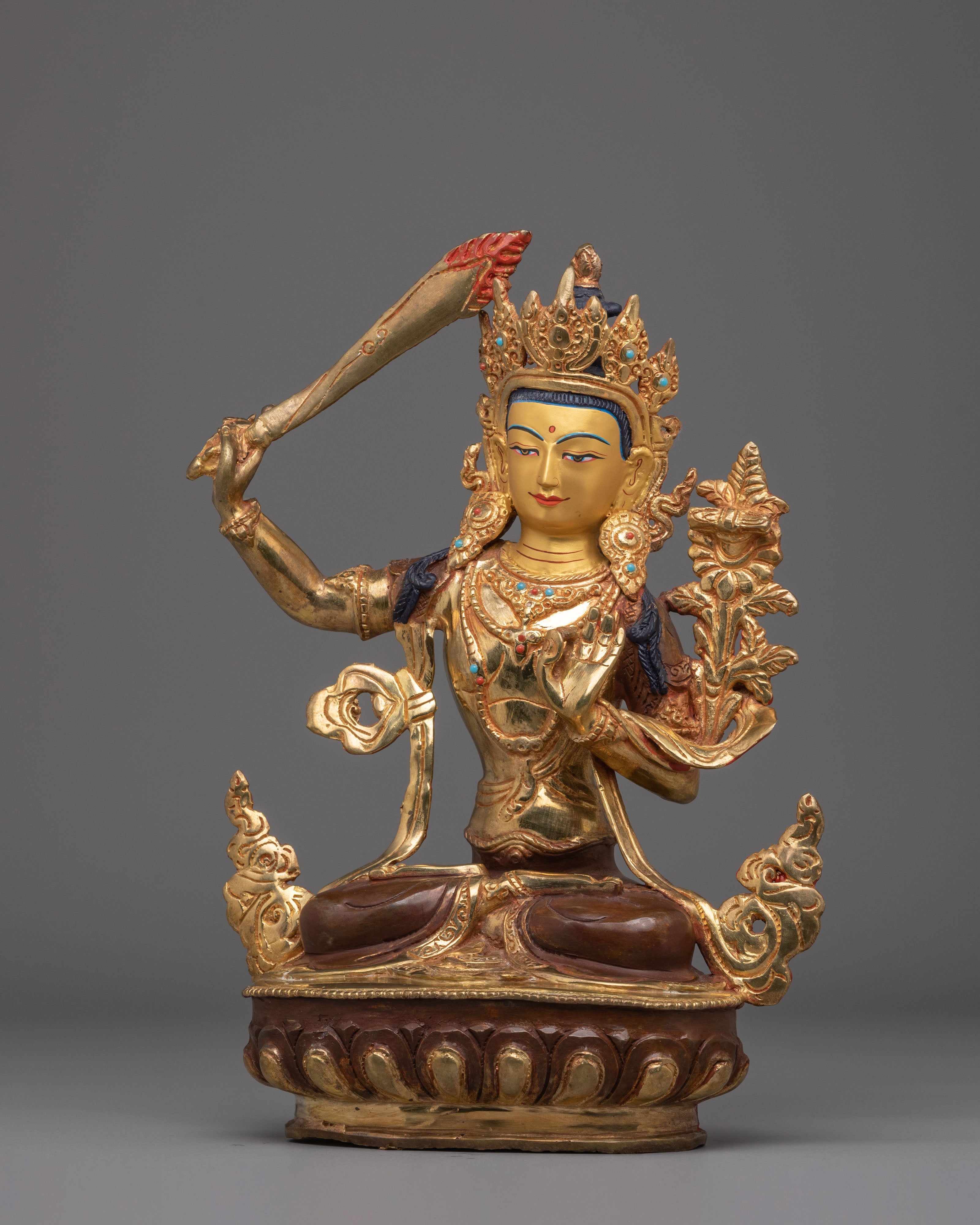 Tibetan Sacred Statue of Manjushri | One With Perfect Wisdom