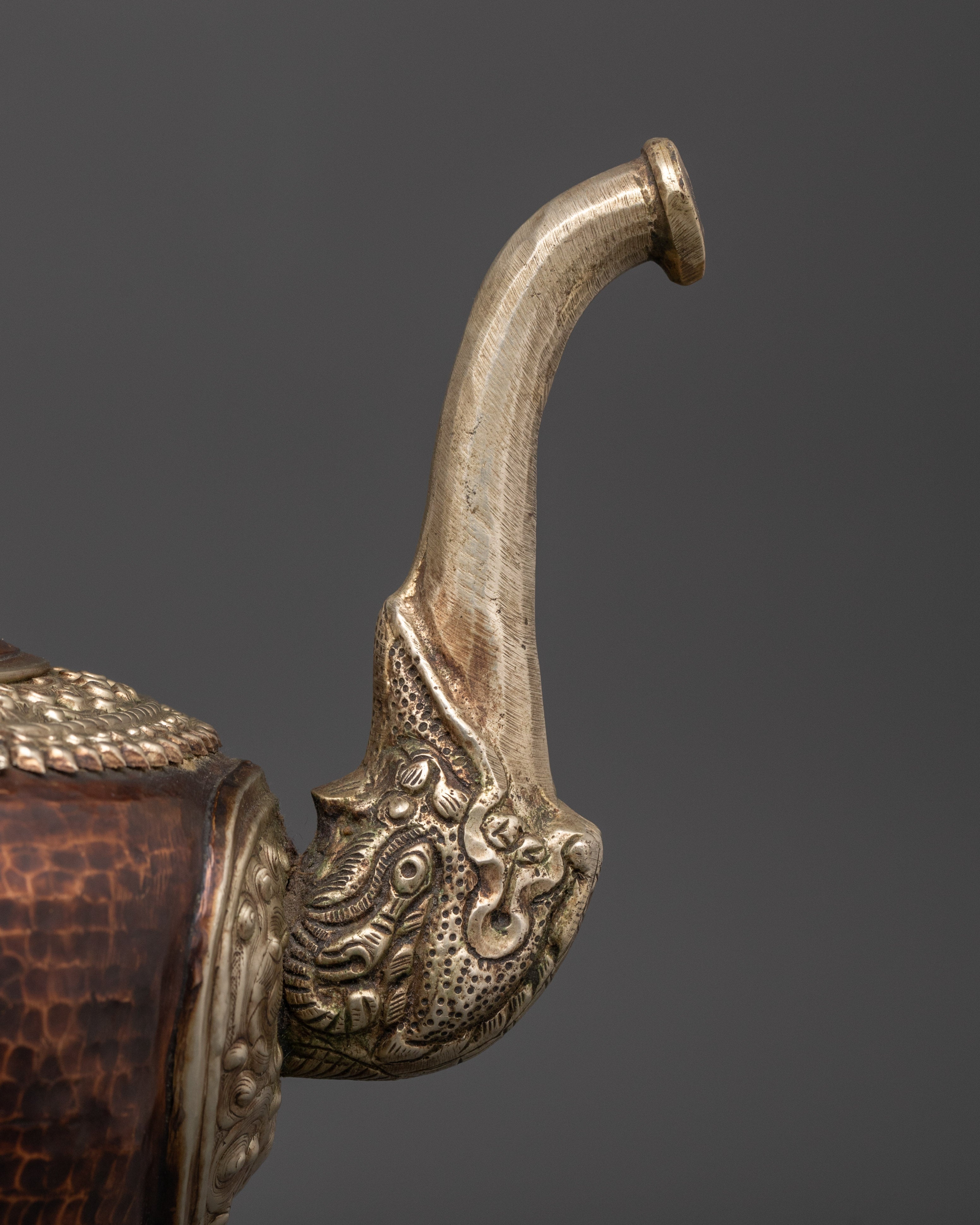 Handcrafted Copper Tea Pot | Traditional Tibetan Ritual Vessel