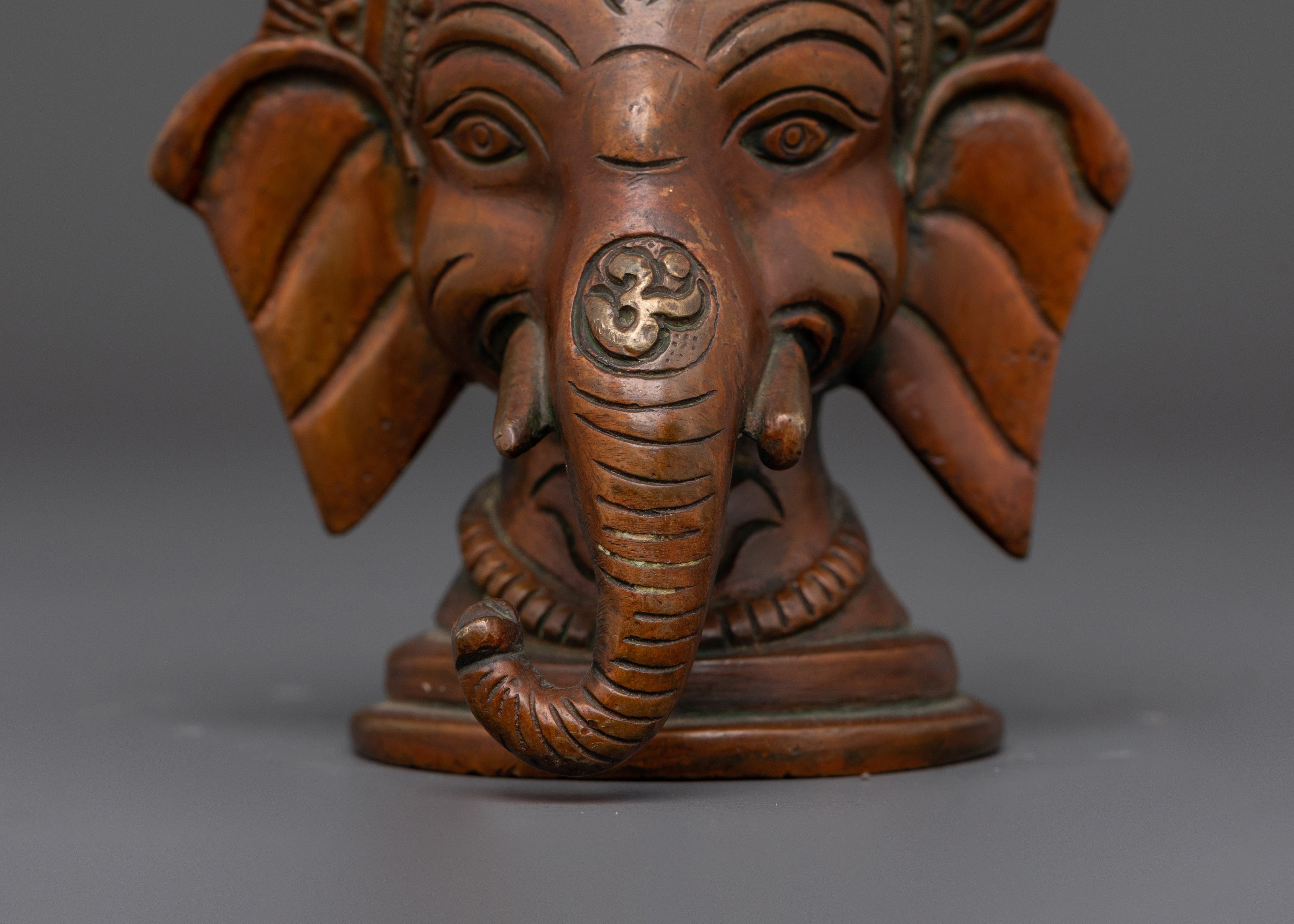 Lord Ganesha Head | Hindu Spiritual Figurine