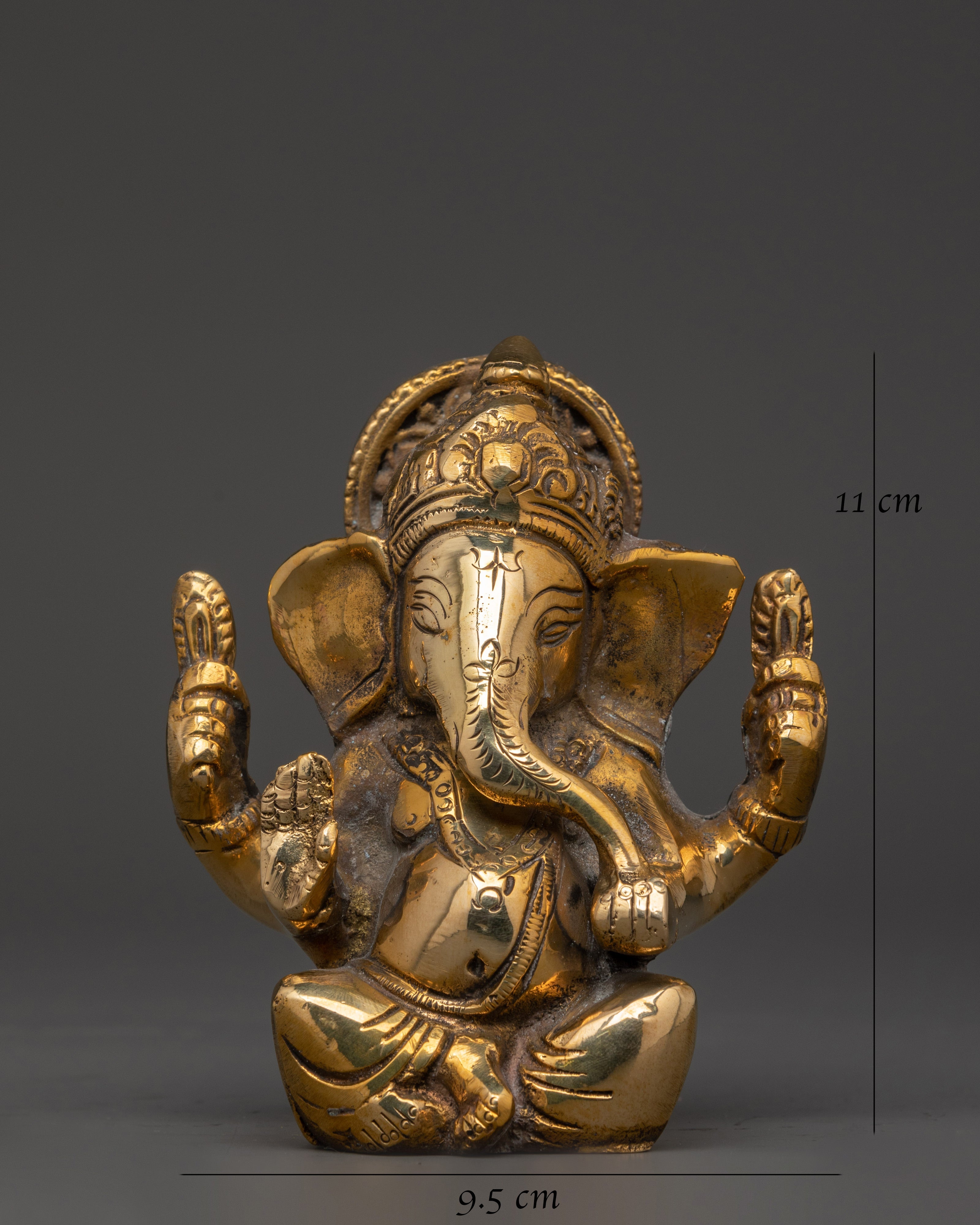 Handcrafted Brass Statue of Ganesh | Emblem of Prosperity