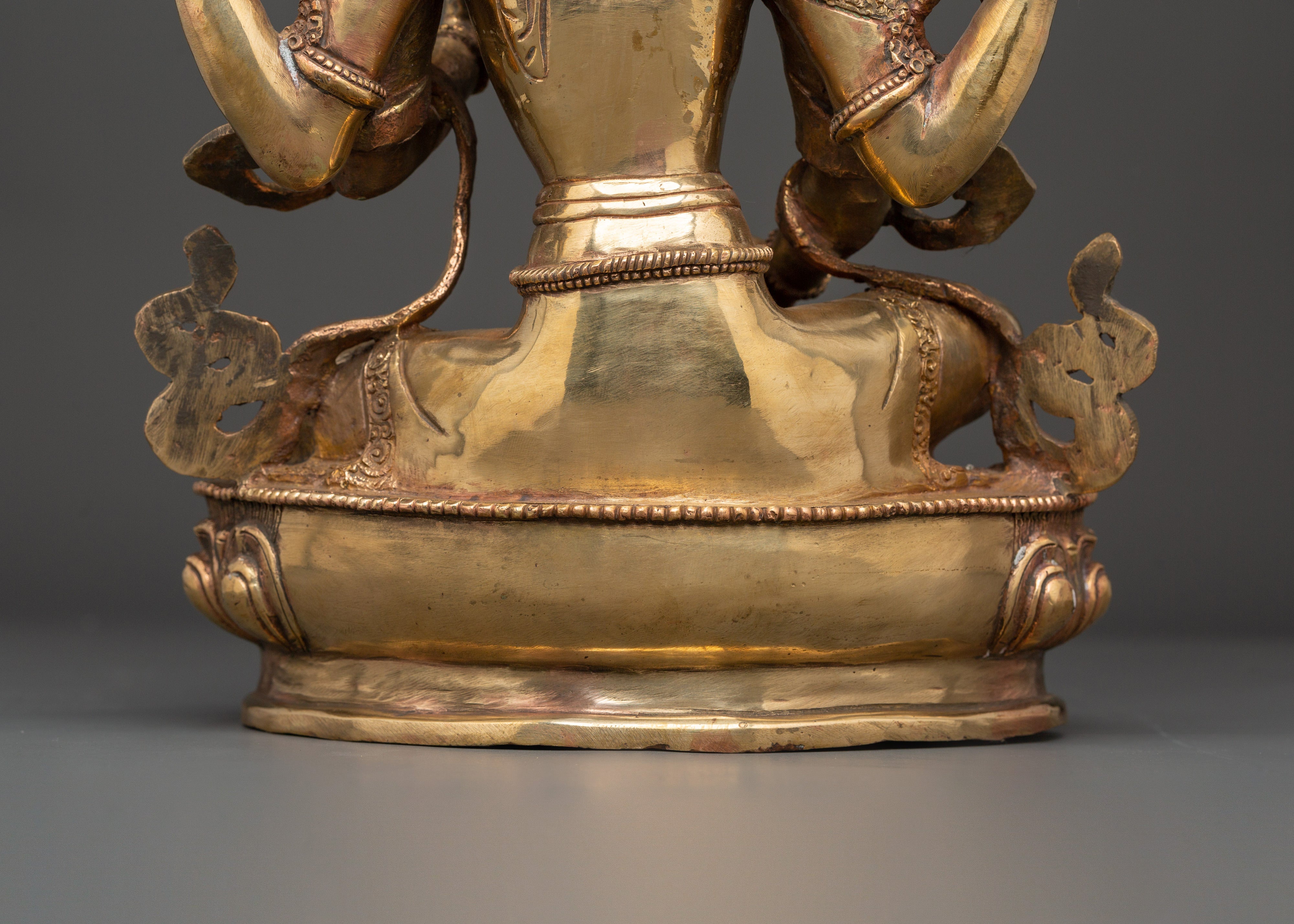 Saraswati Goddess Statue in Copper | Wisdom Deity Sculpture