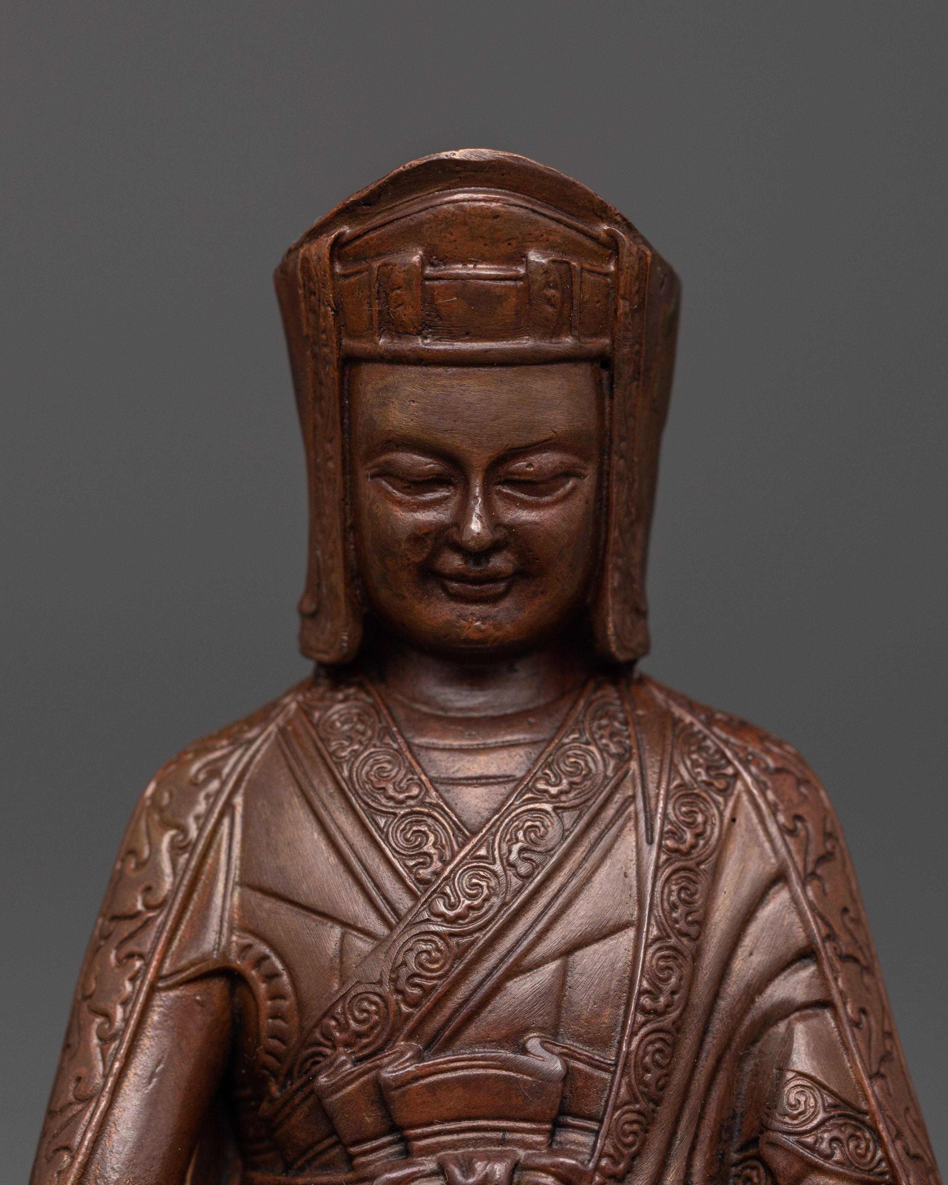 Tibetan Buddhist Master Gampopa Statue | Kagyu Lineage Founder