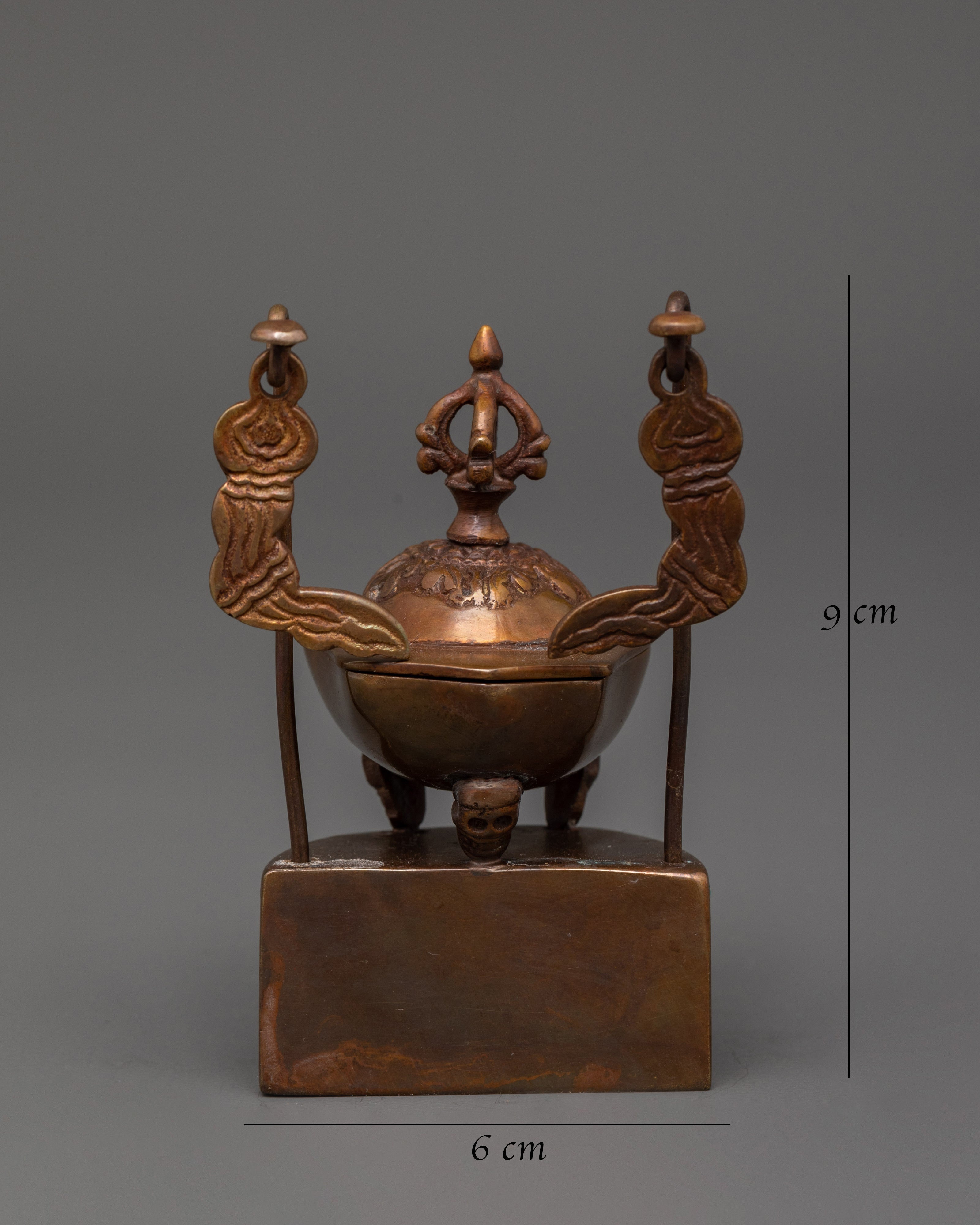 Tibetan Kapala Offering Bowl | Tantric Altar Tool for Puja & Meditation