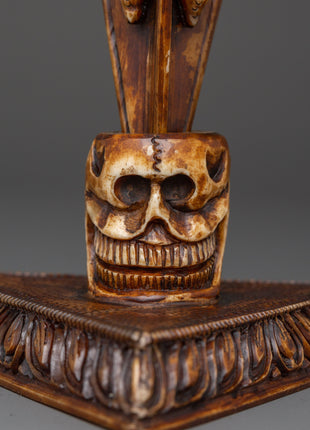 Handcrafted Vajrakila Buddhist Dagger | Ritual Phurba with Yak Bone
