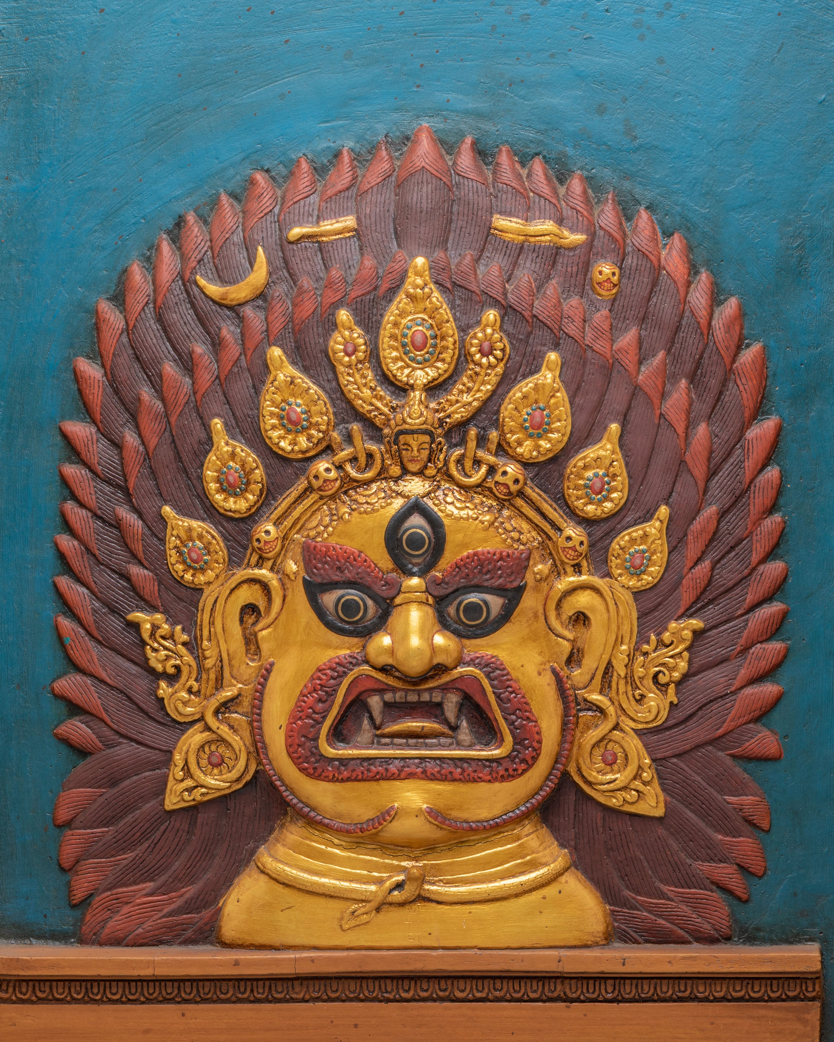 Handcrafted Bhairava Wall Hanging | Traditional Artwork for Spiritual Decor