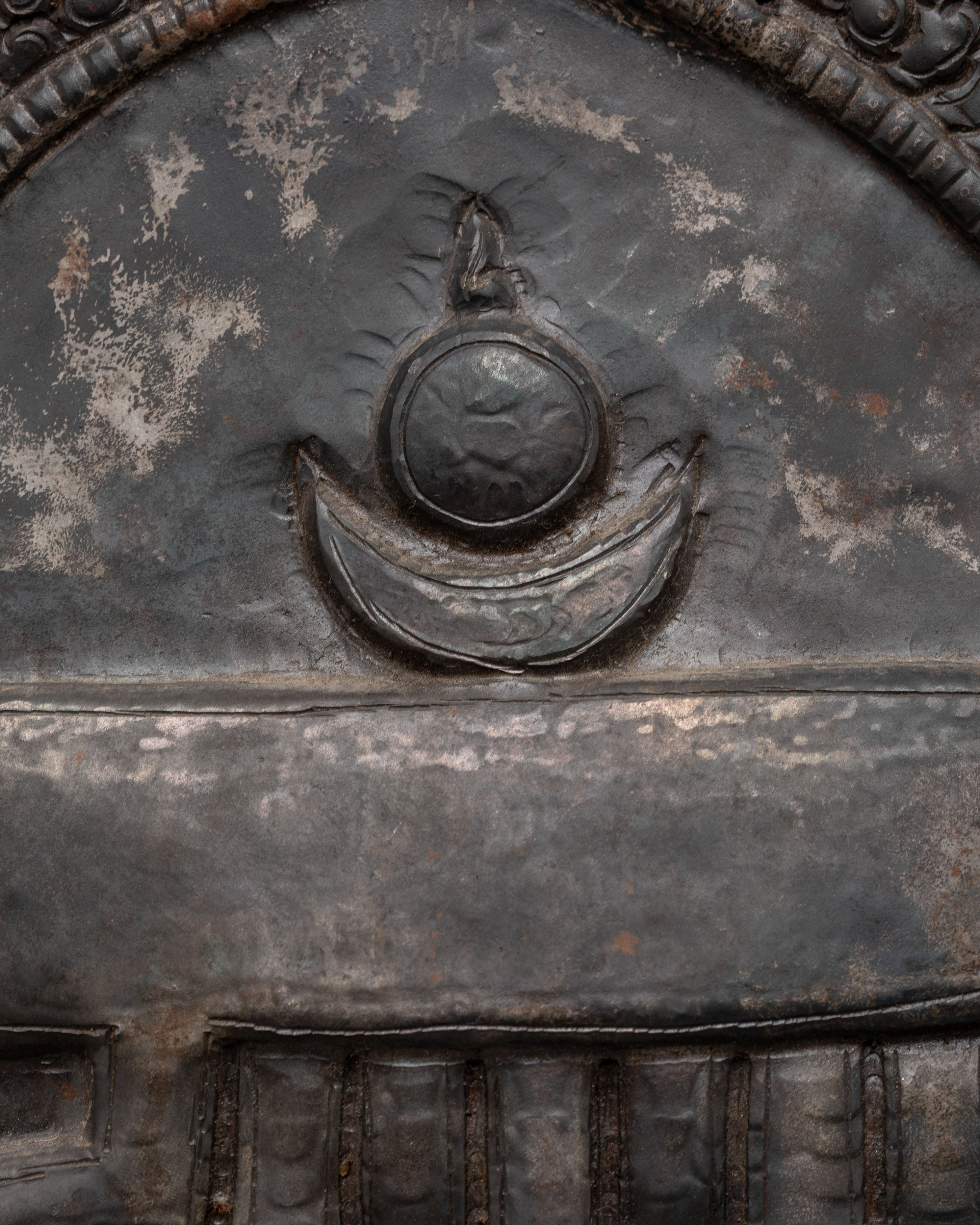 Iron Kala Chakra Wall Hanging | Buddhist Art for Spiritual Connection