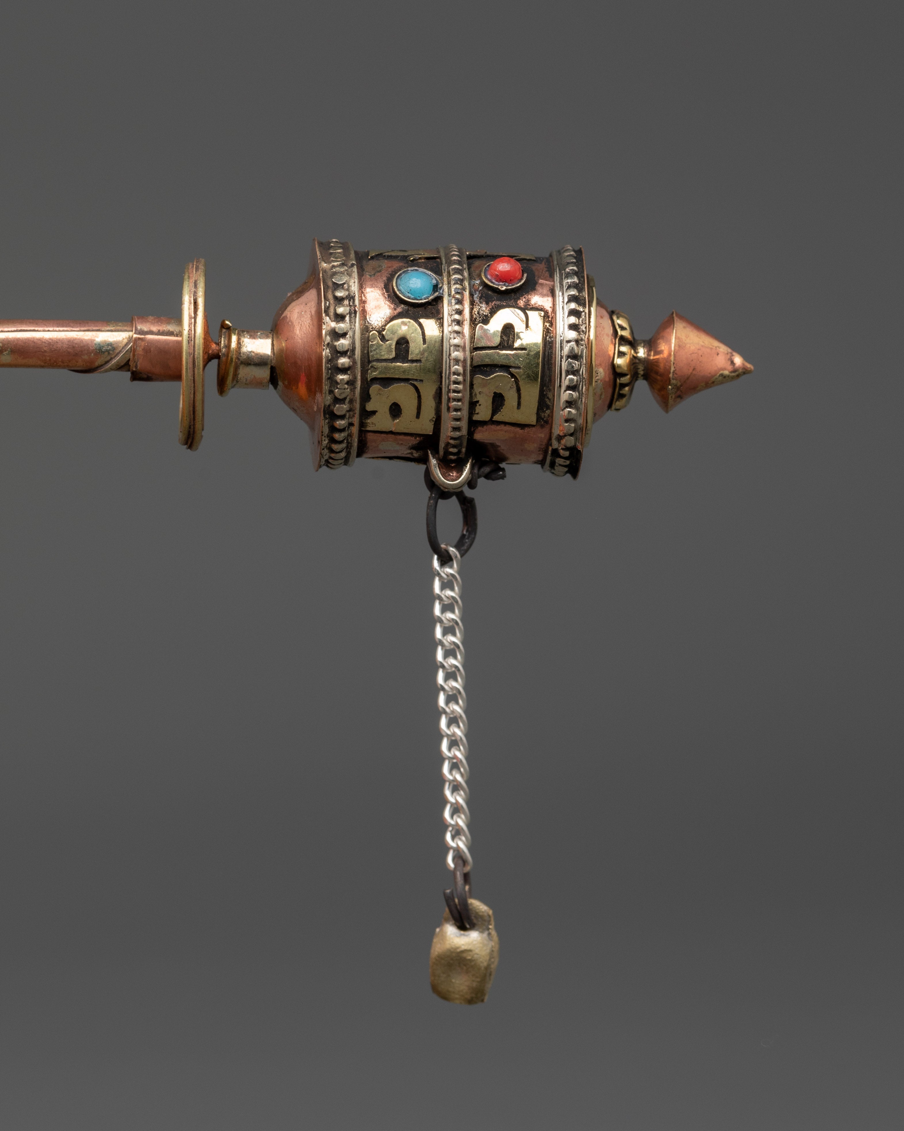 Prayer Wheel Tibetan Buddhist Mantra Spinner | Peace & Purification Ritual Tool