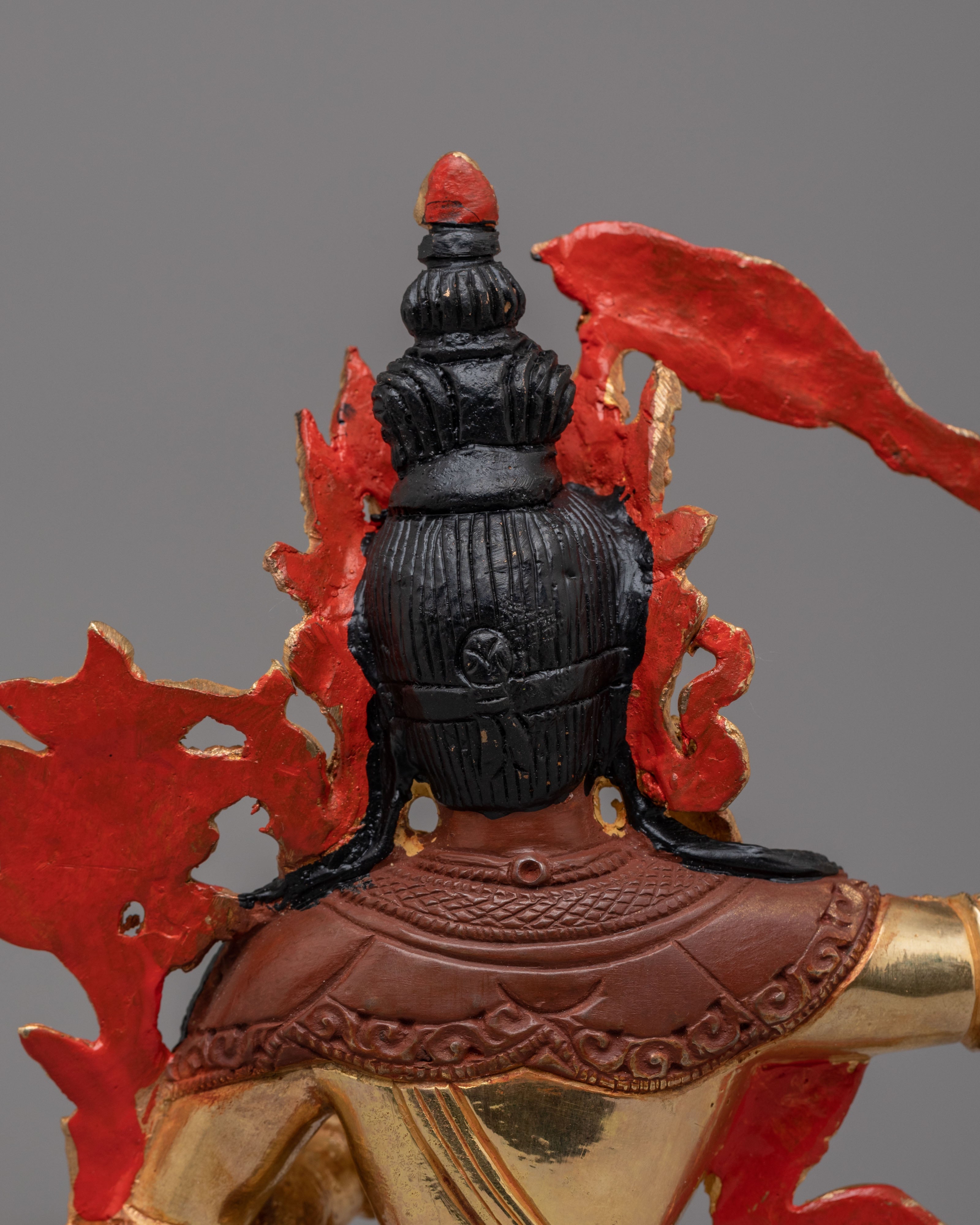 Buddhist Manjushri Statue for Knowledge | Handcrafted Tibetan Deity Figurine