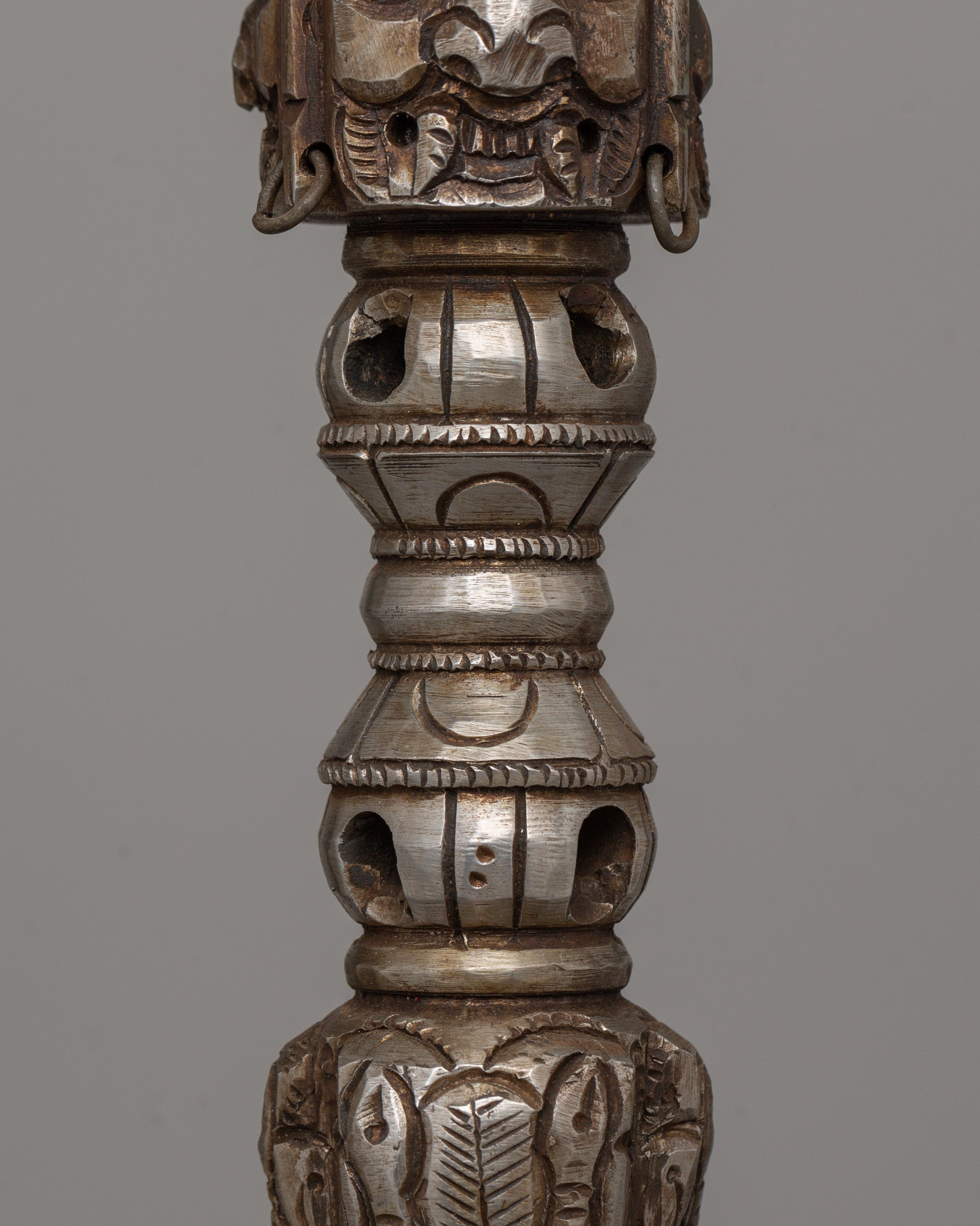 Multi Faced Iron Kila | Traditional Tibetan Tool for Energy Balancing and Rituals