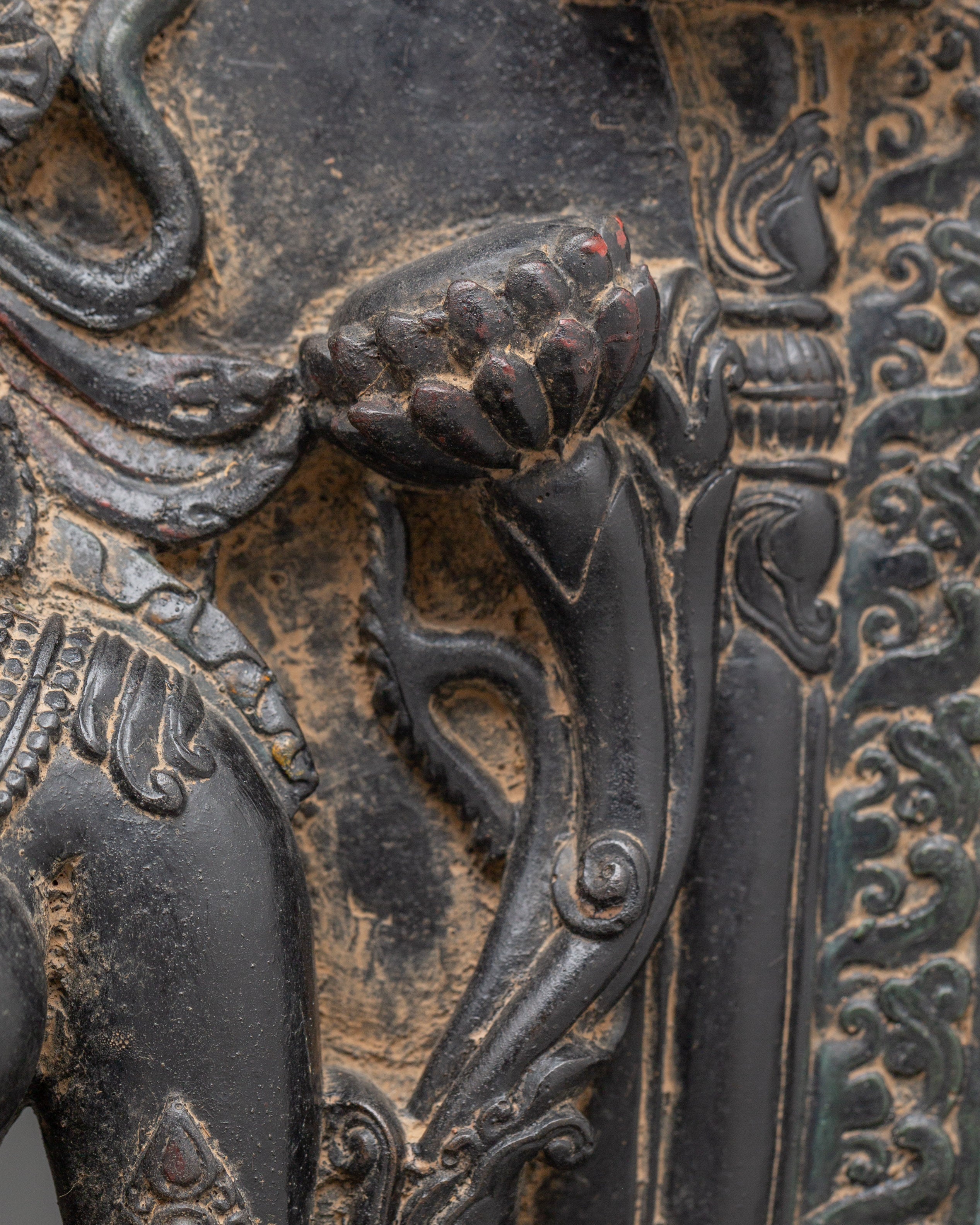 Compassion Deity Green Tara on Throne | Shyama Tara Sculpture