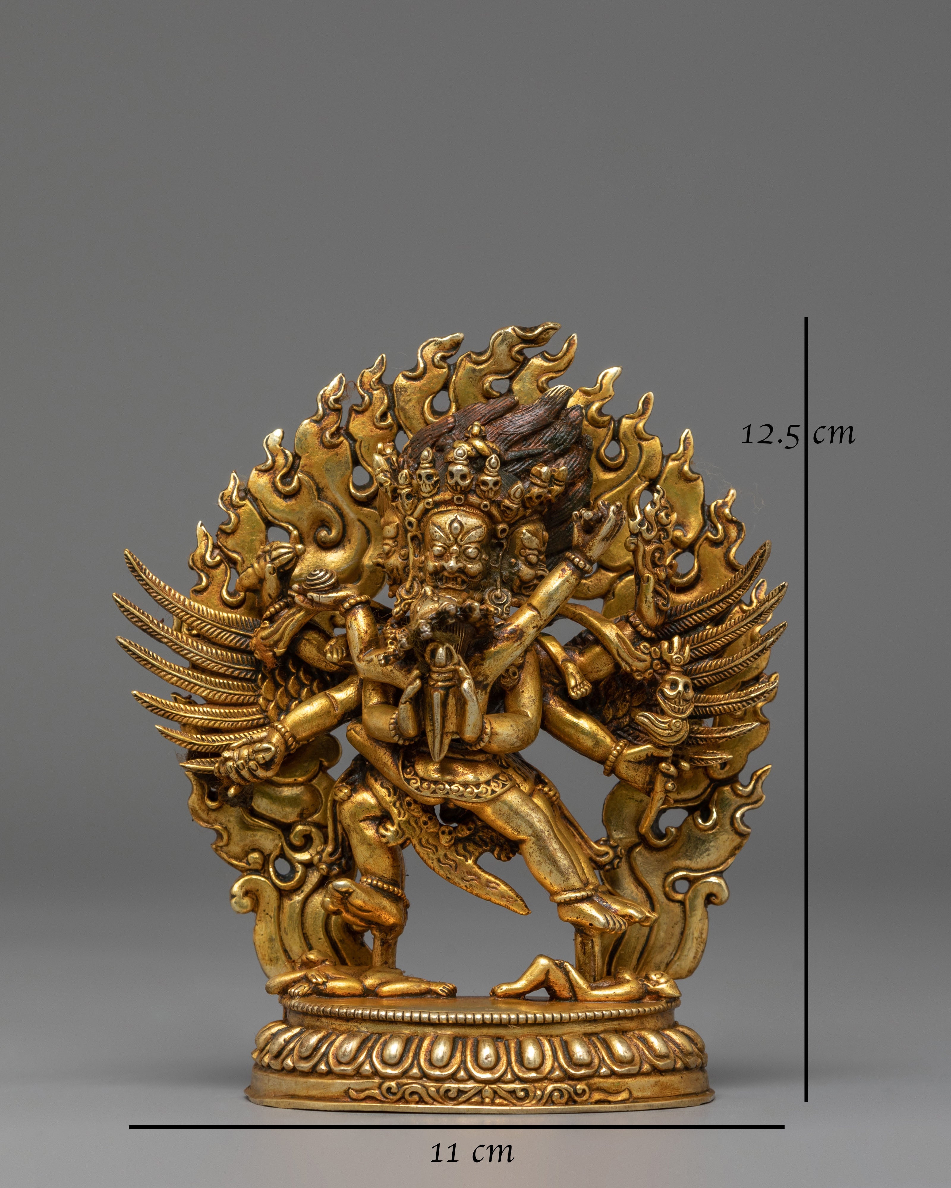 Handmade Dorje Phurba Buddhist Statue | Vajrakilaya Deity Sculpture