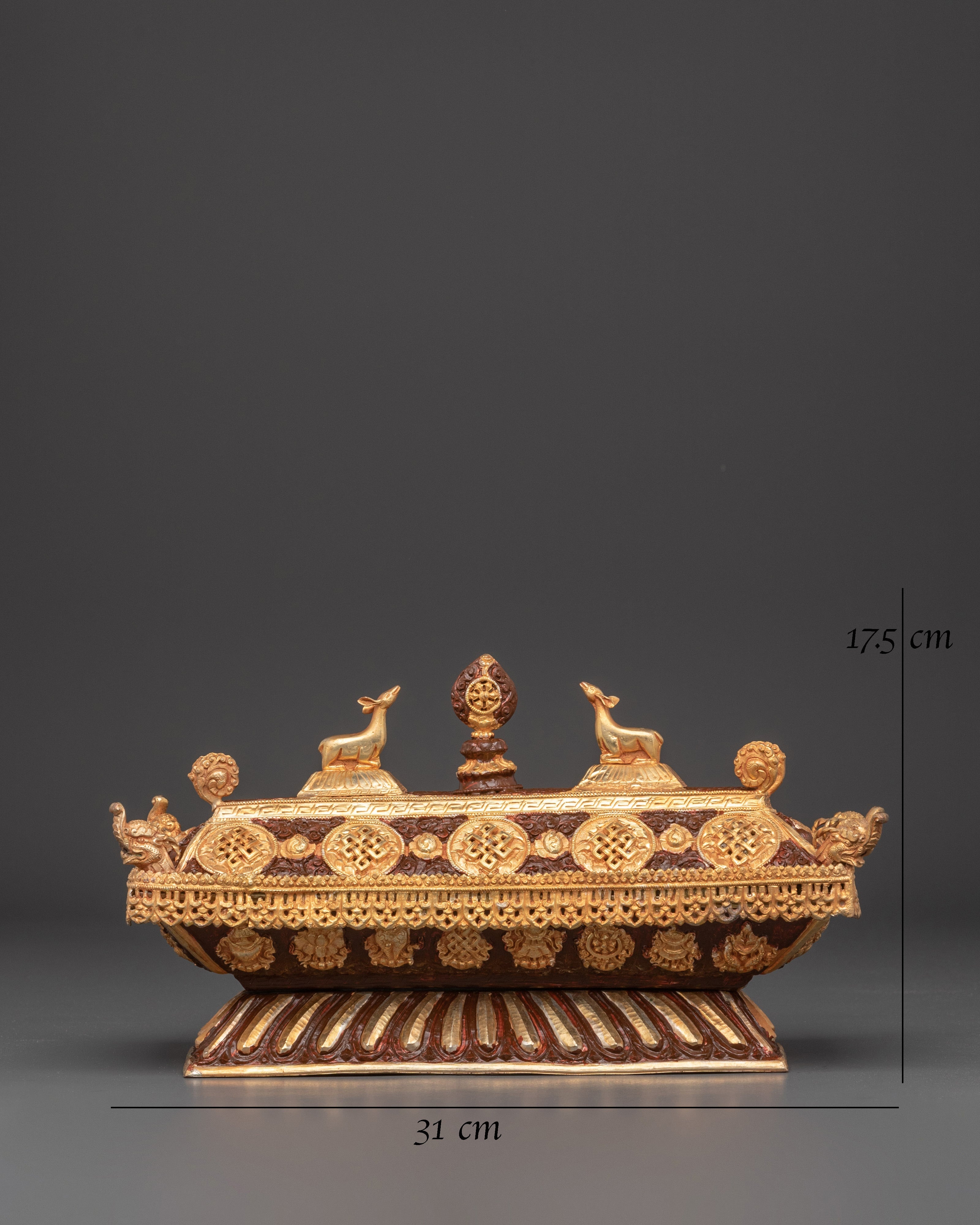 Ethnic Spiritual Incense Burner | Decorative Ritual Burner With Dharma Wheel