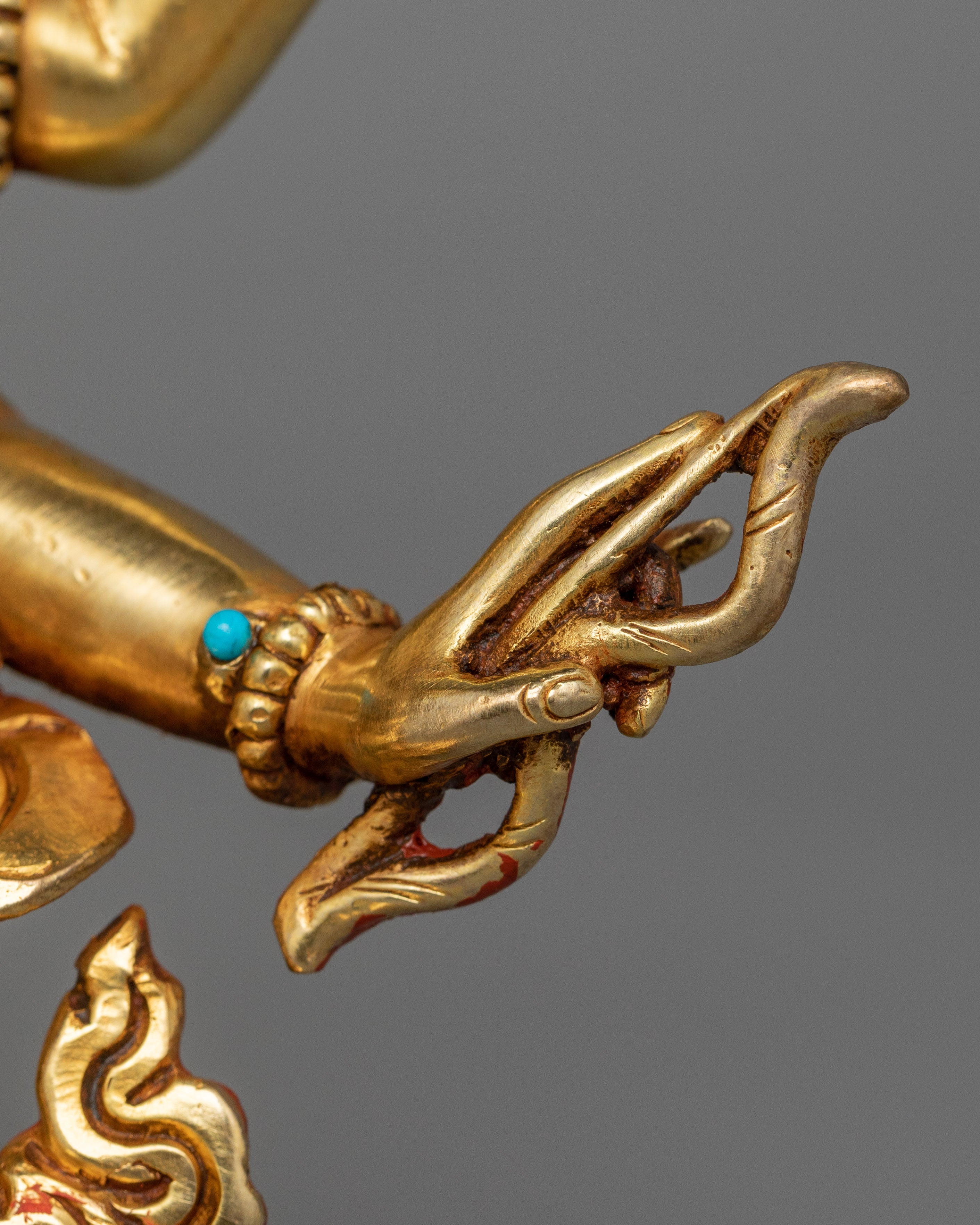 Tibetan Handmade Dakini Namgyalma for Shrine | Symbolizes Longevity and Spiritual Purity