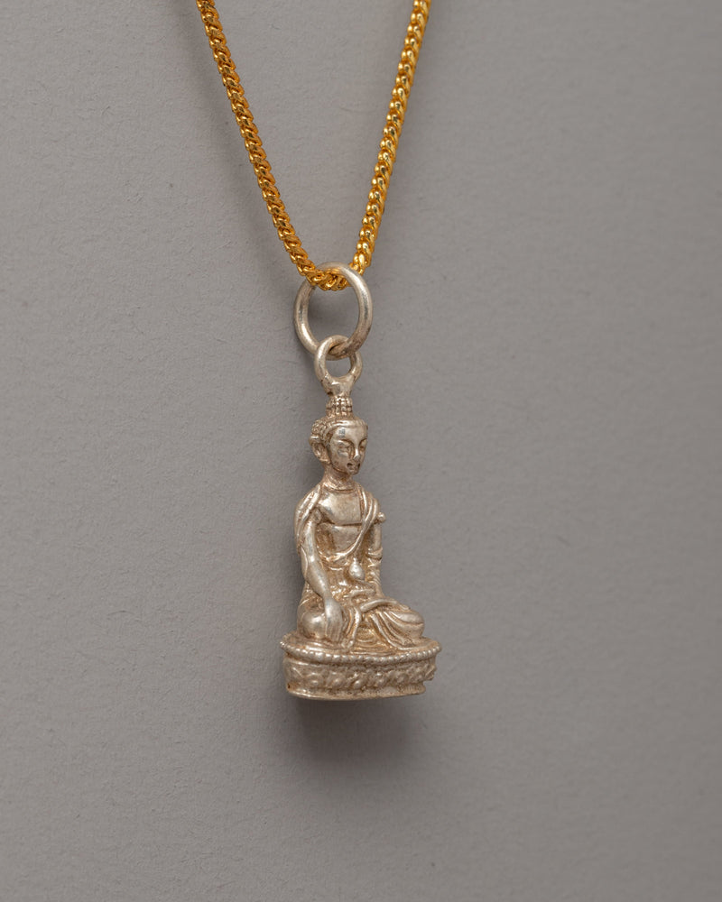 Precious Shakyamuni Buddha Locket | Sacred Amulet of Enlightenment