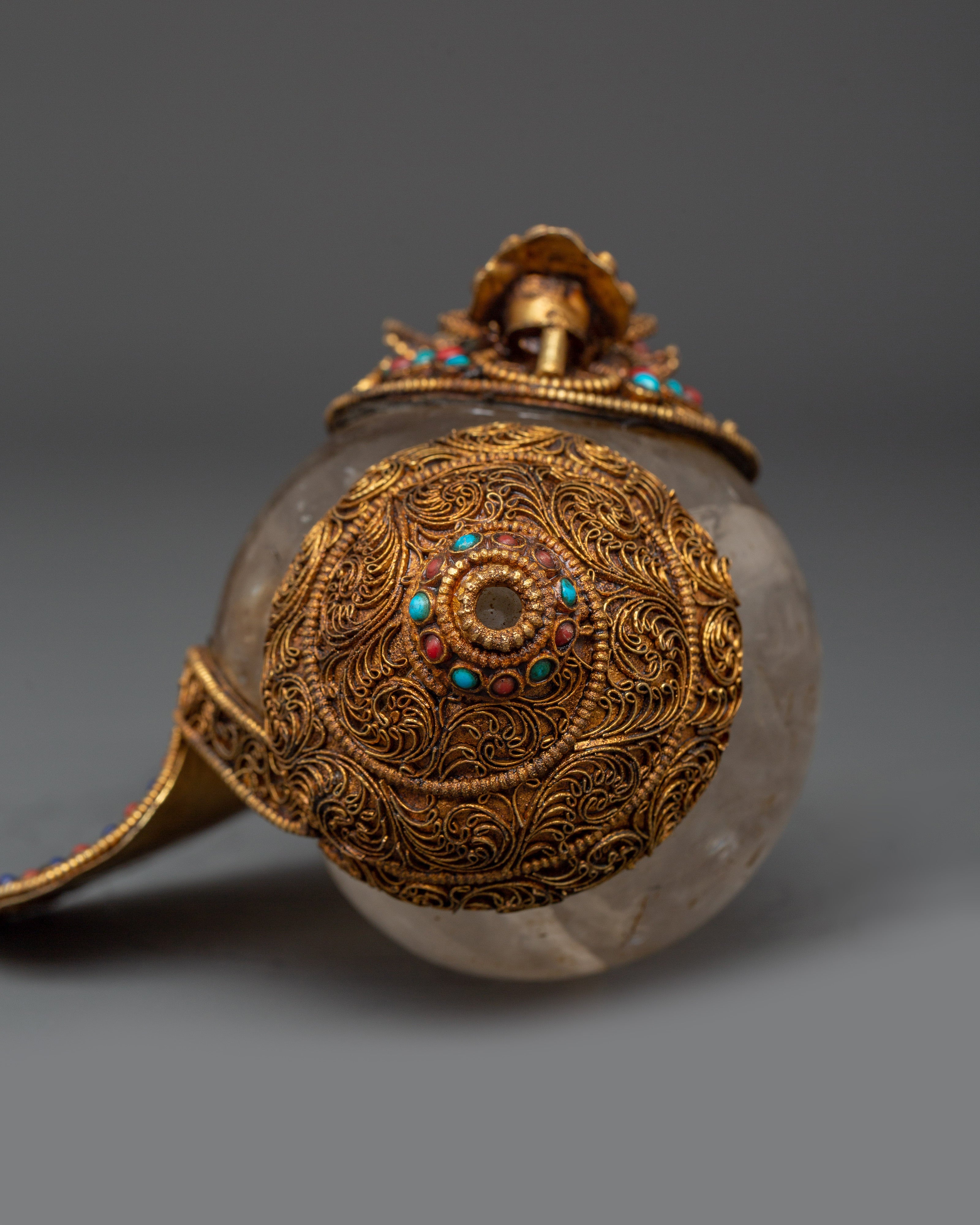 Crystal Conch Shell for Meditation | Hand-Carved Conch