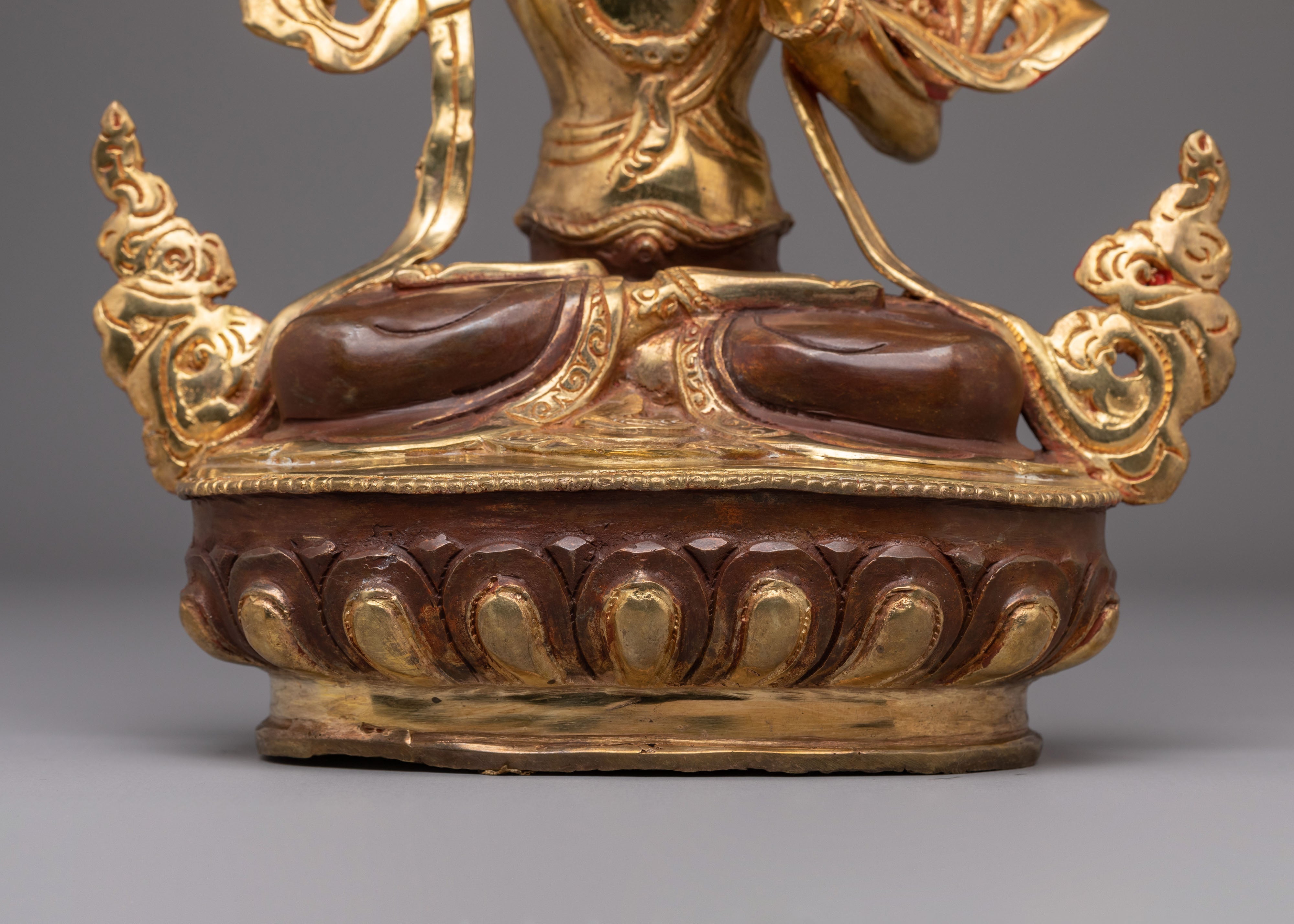 Tibetan Sacred Statue of Manjushri | One With Perfect Wisdom