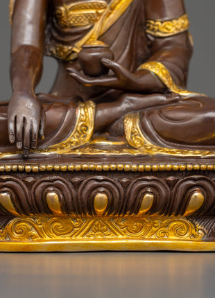 Shakyamuni Buddha Oxidized Copper Statue | The Enlightened One
