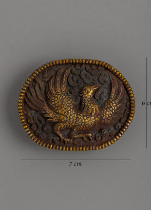 Gold-Plated Copper Belt Buckle | A Zen-Inspired Masterpiece