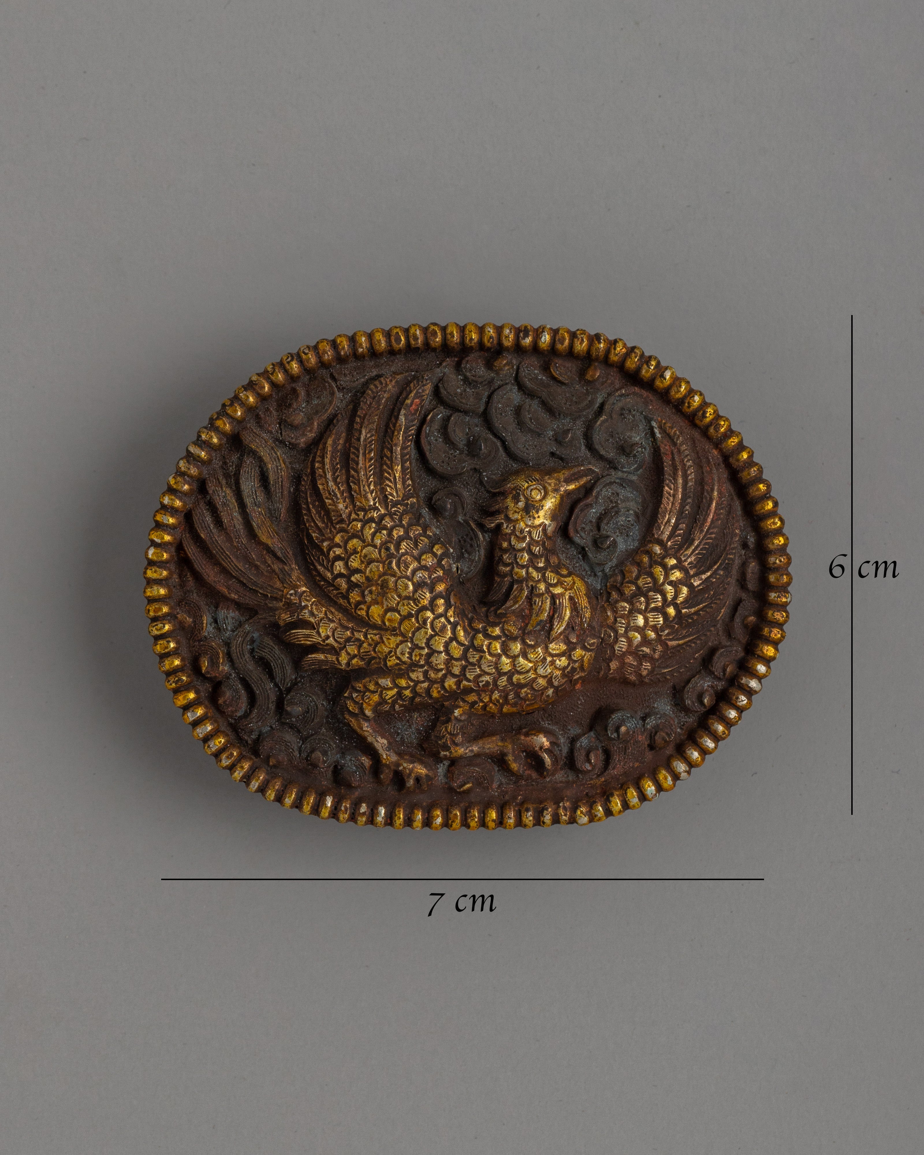 Gold-Plated Copper Belt Buckle | A Zen-Inspired Masterpiece