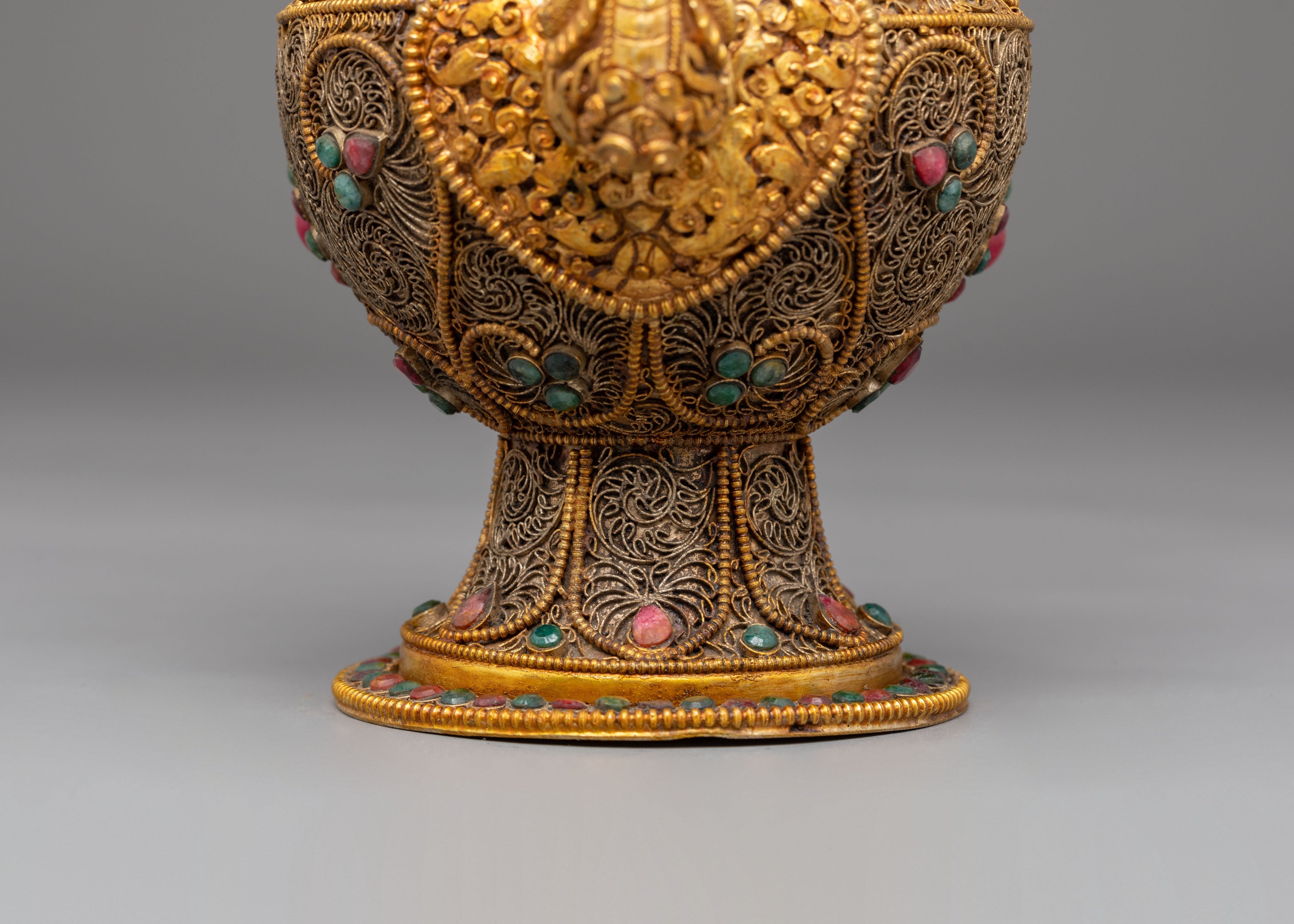 Tibetan Buddhist Bhumba for Ritual | Sacred Vessel for Ceremonies