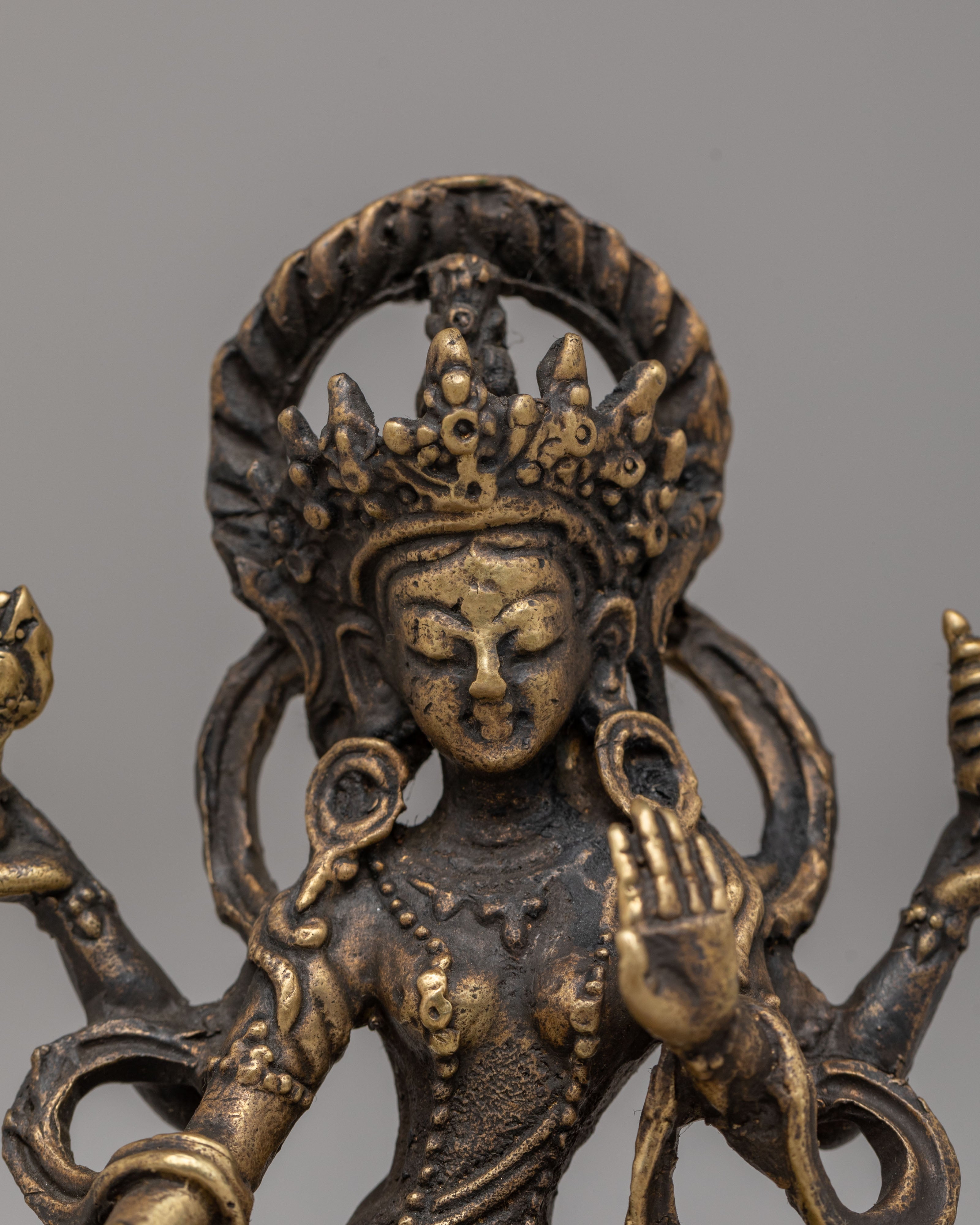 Traditional Sacred Laxmi Statue | Handcrafted Brass Lakshmi Idol for Puja & Home Decor