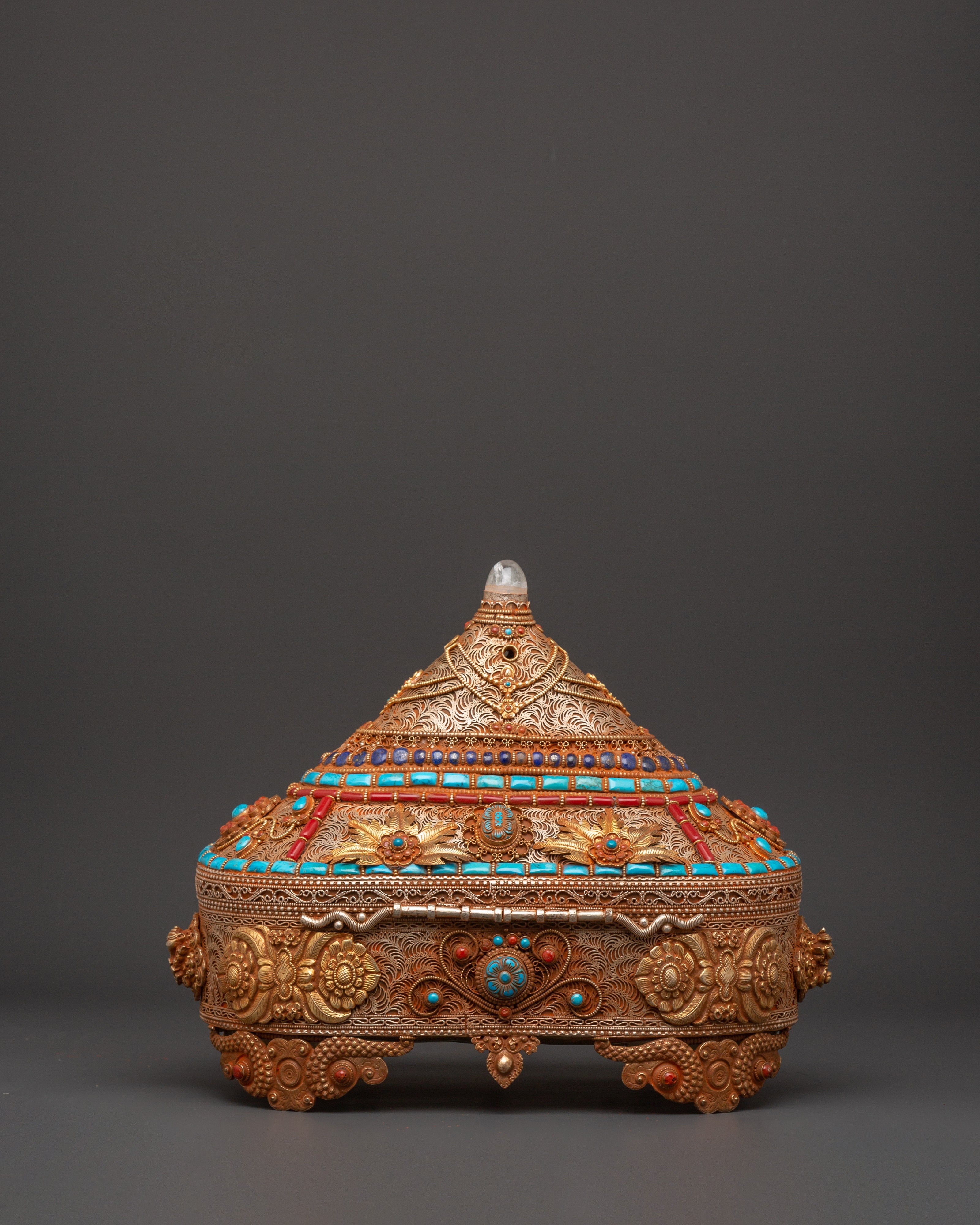 Copper & Gold-Plated Treasure Box | Handcrafted Keepsake Storage