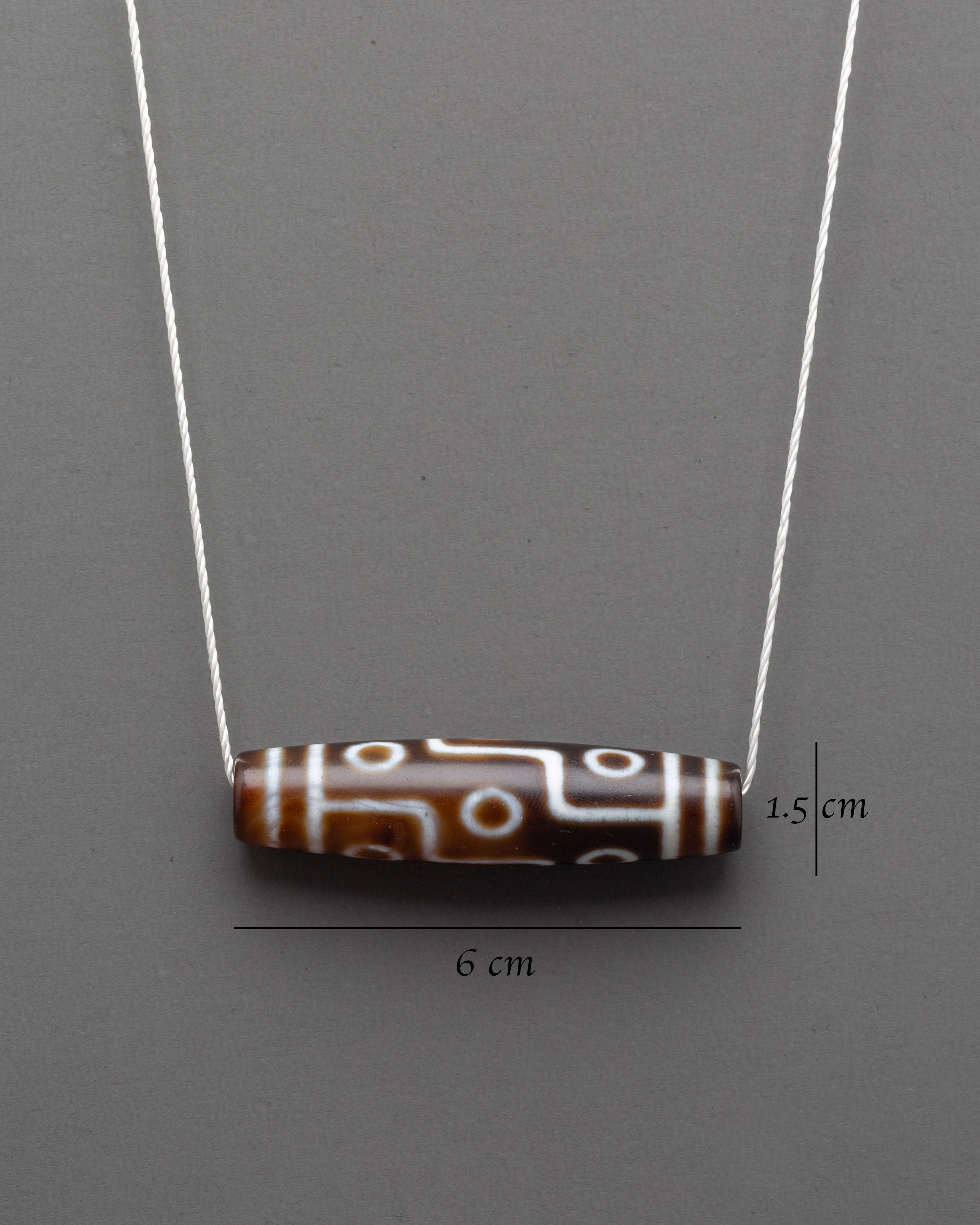 Handmade Tibetan Dzi Bead Locket | Buddhist Spiritual Pendant