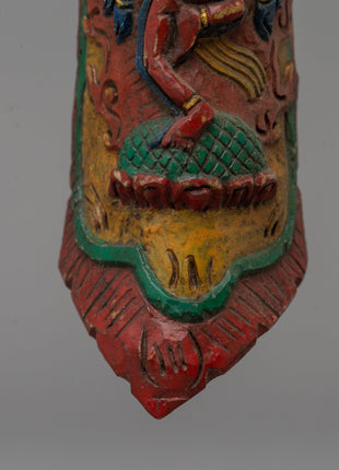 Hayagriva Apron Ornament | Buffalo Bone Tibetan Decor