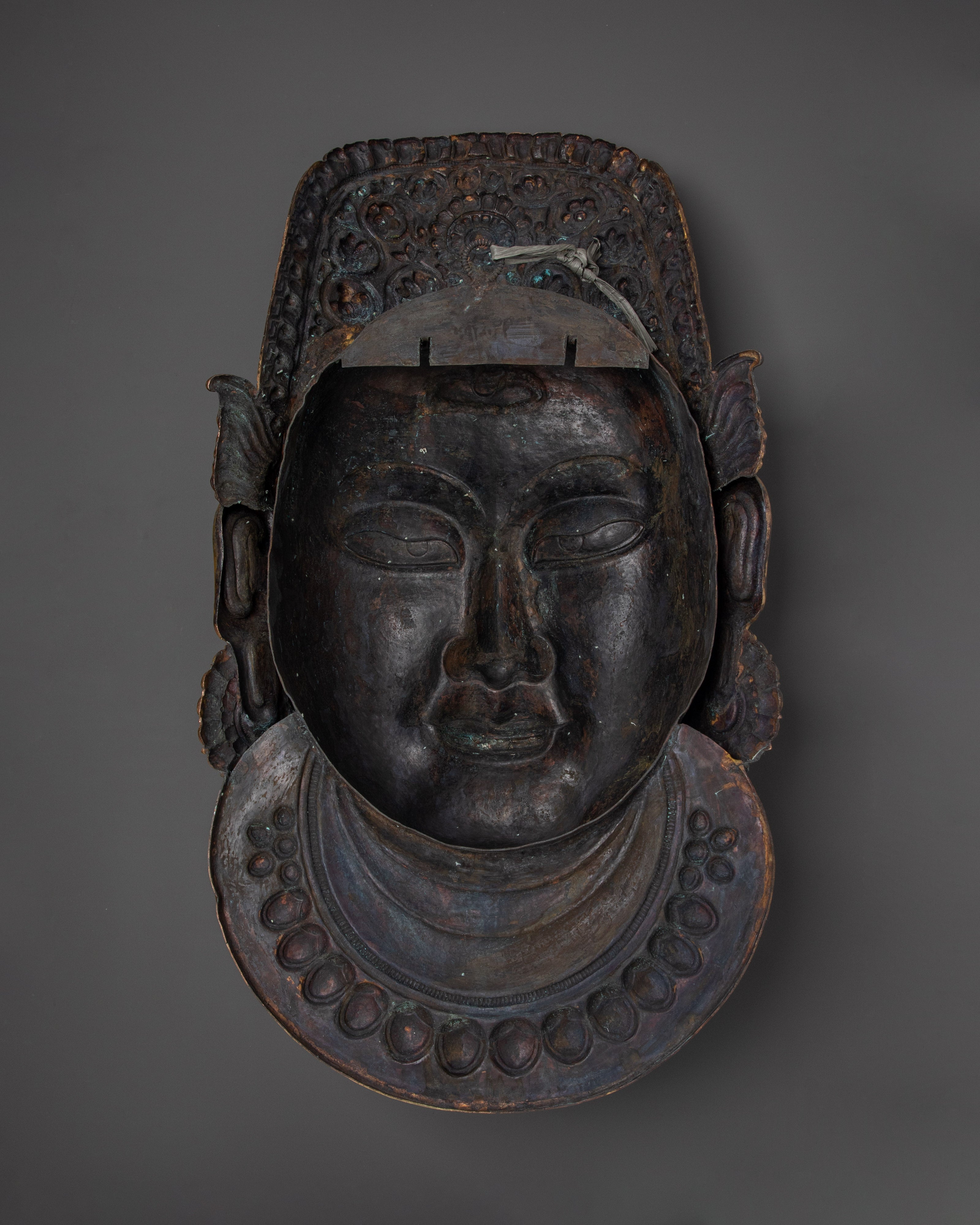 Gold Plated Indra Face Wall Art | Wall Decor