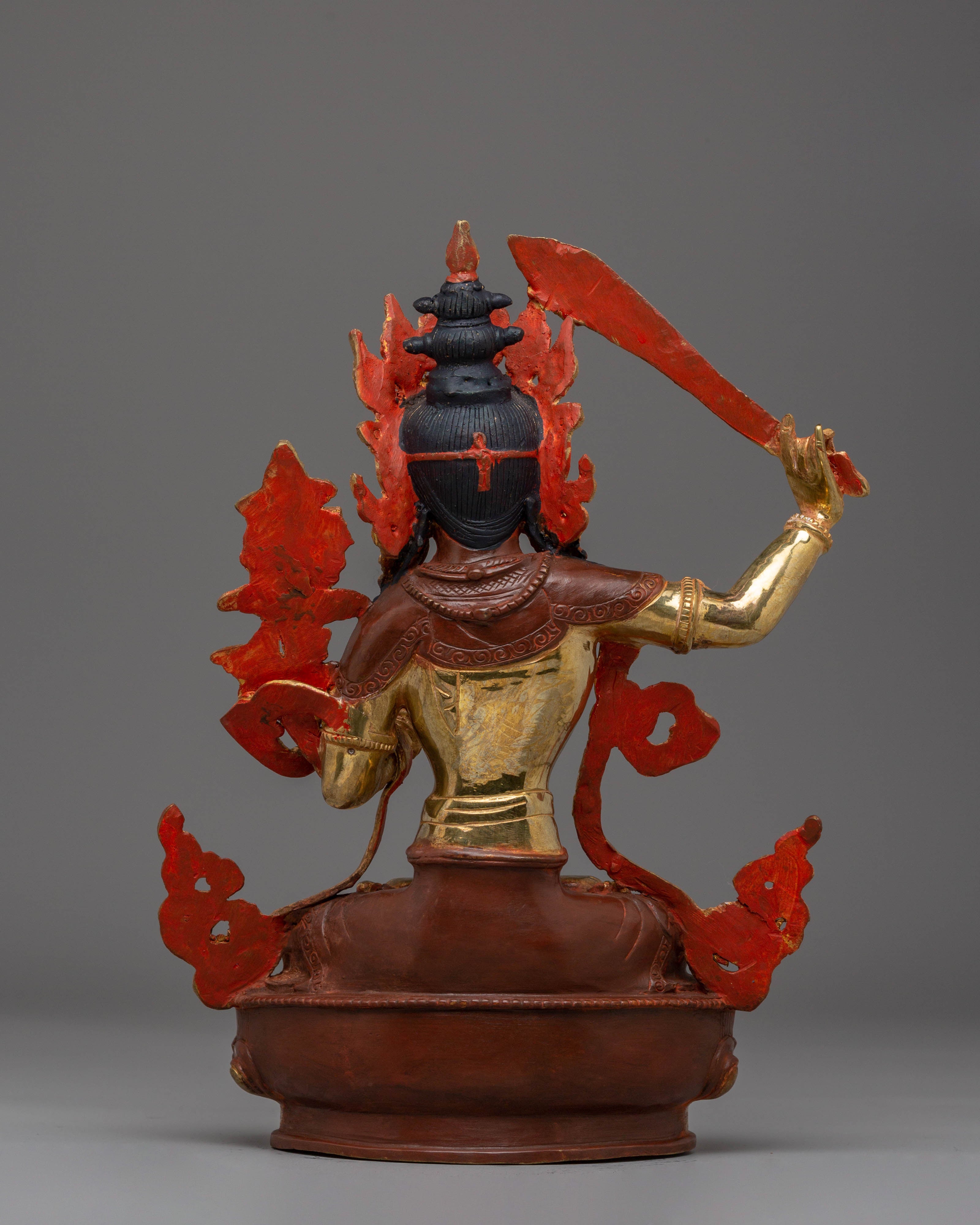 Wisdom Deity Manjushri Handmade Statue | Tibetan Himalayan Artwork