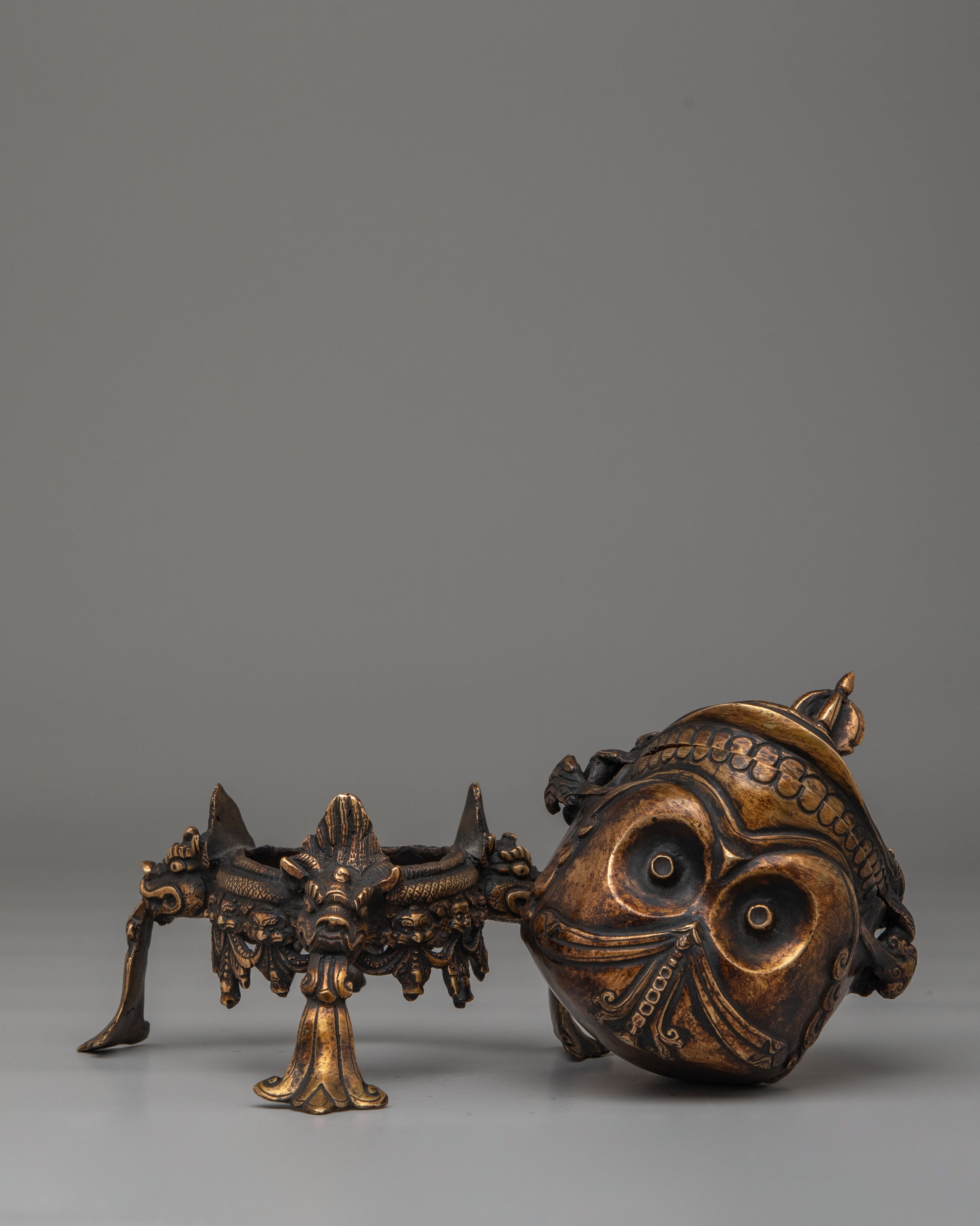 Handcrafted Kapala for Ritual | Tibetan Skull Cup