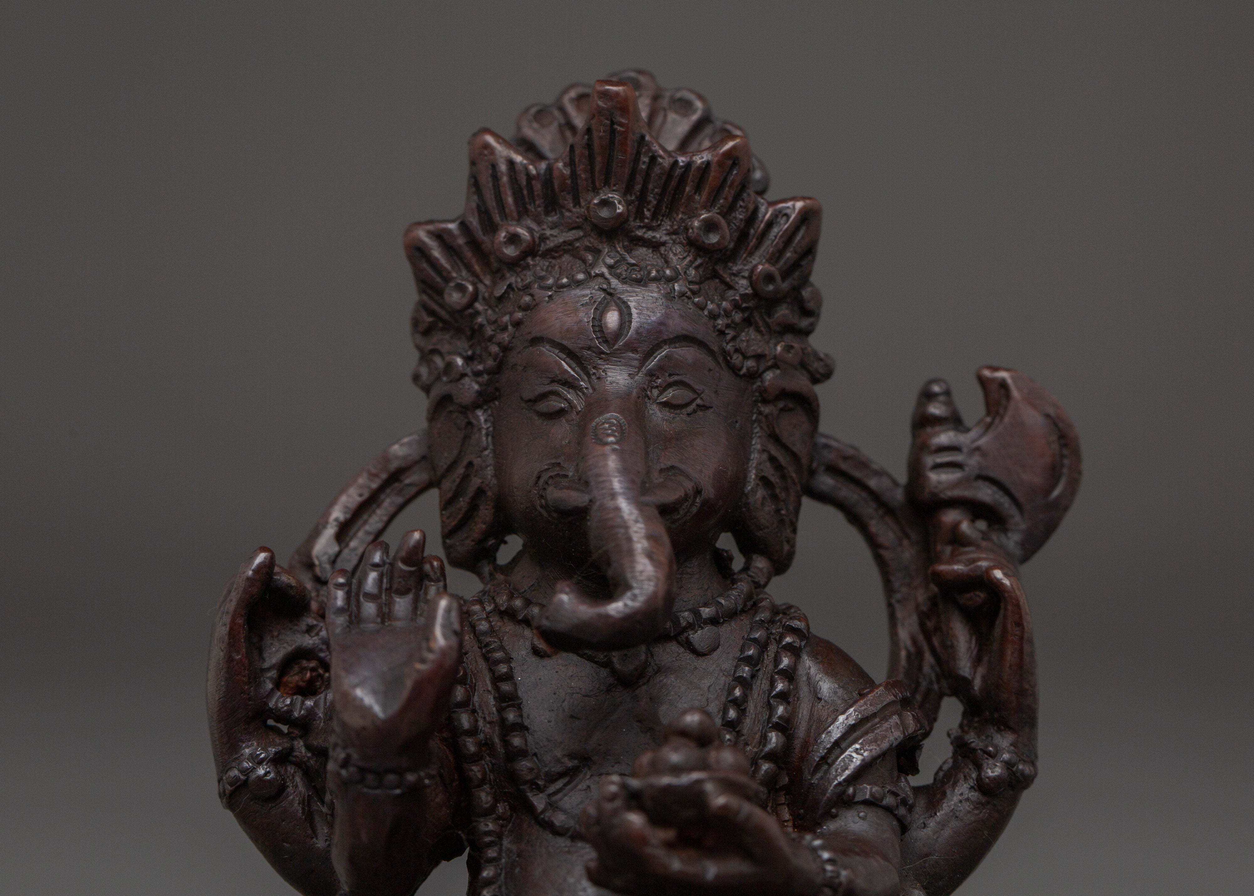 Handcrafted Statue of Lord Ganesha | Oxidized Copper Ganesh Idol