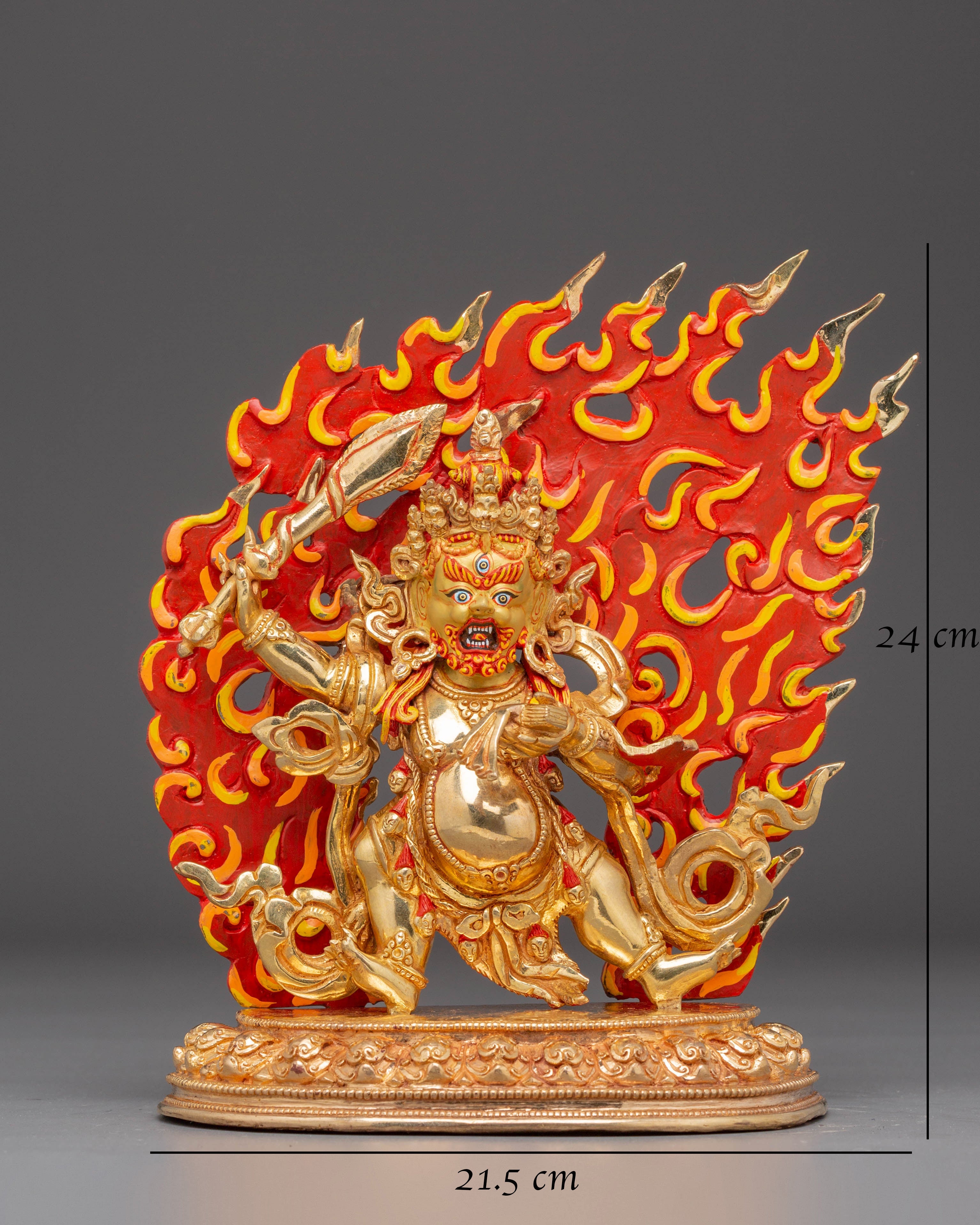 Wrathful Black Manjushri Statue | Tibetan Buddhist Deity of Wisdom