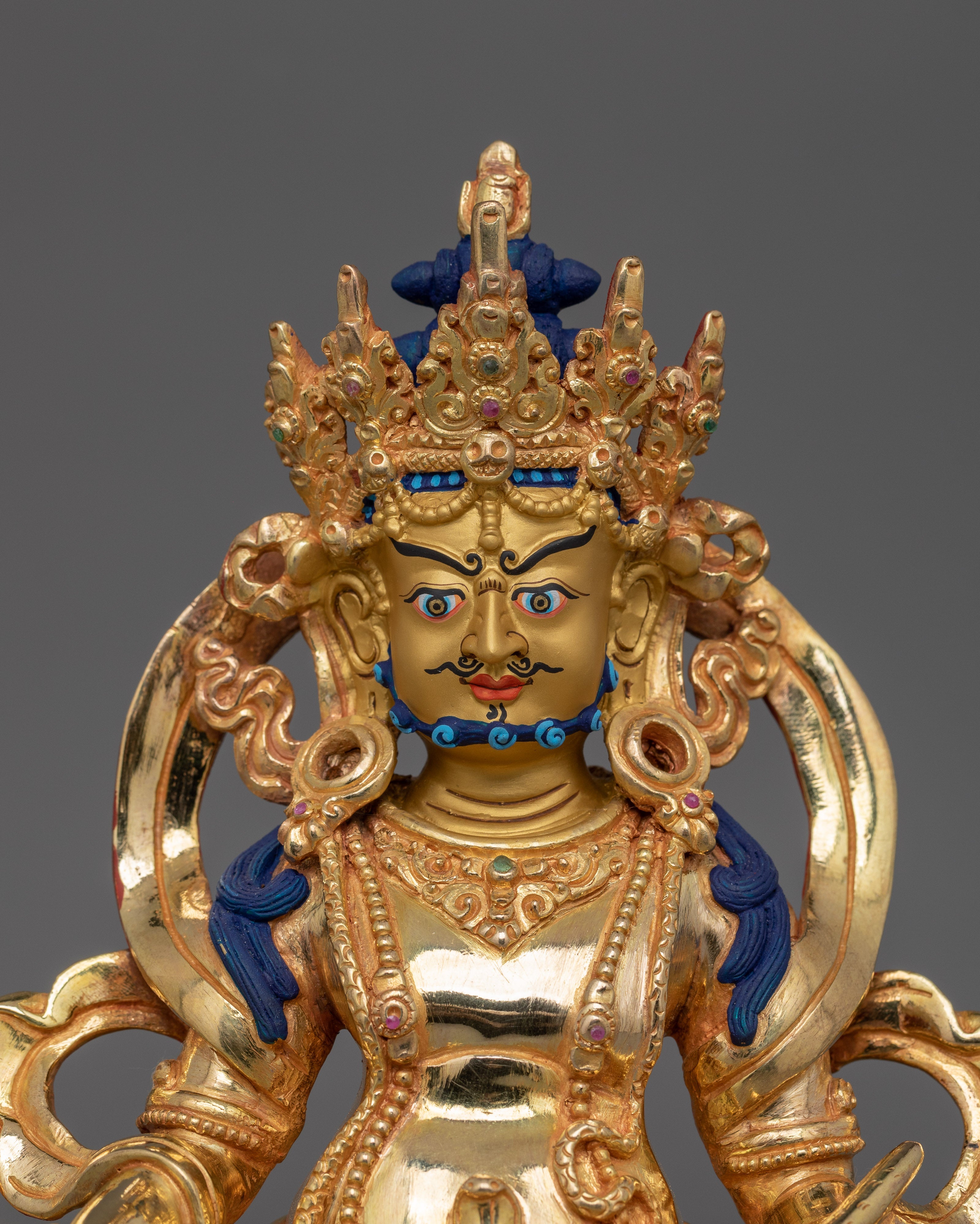 Himalayan Sculpture of Dzambhala | The Buddhist Deity of Wealth and Prosperity