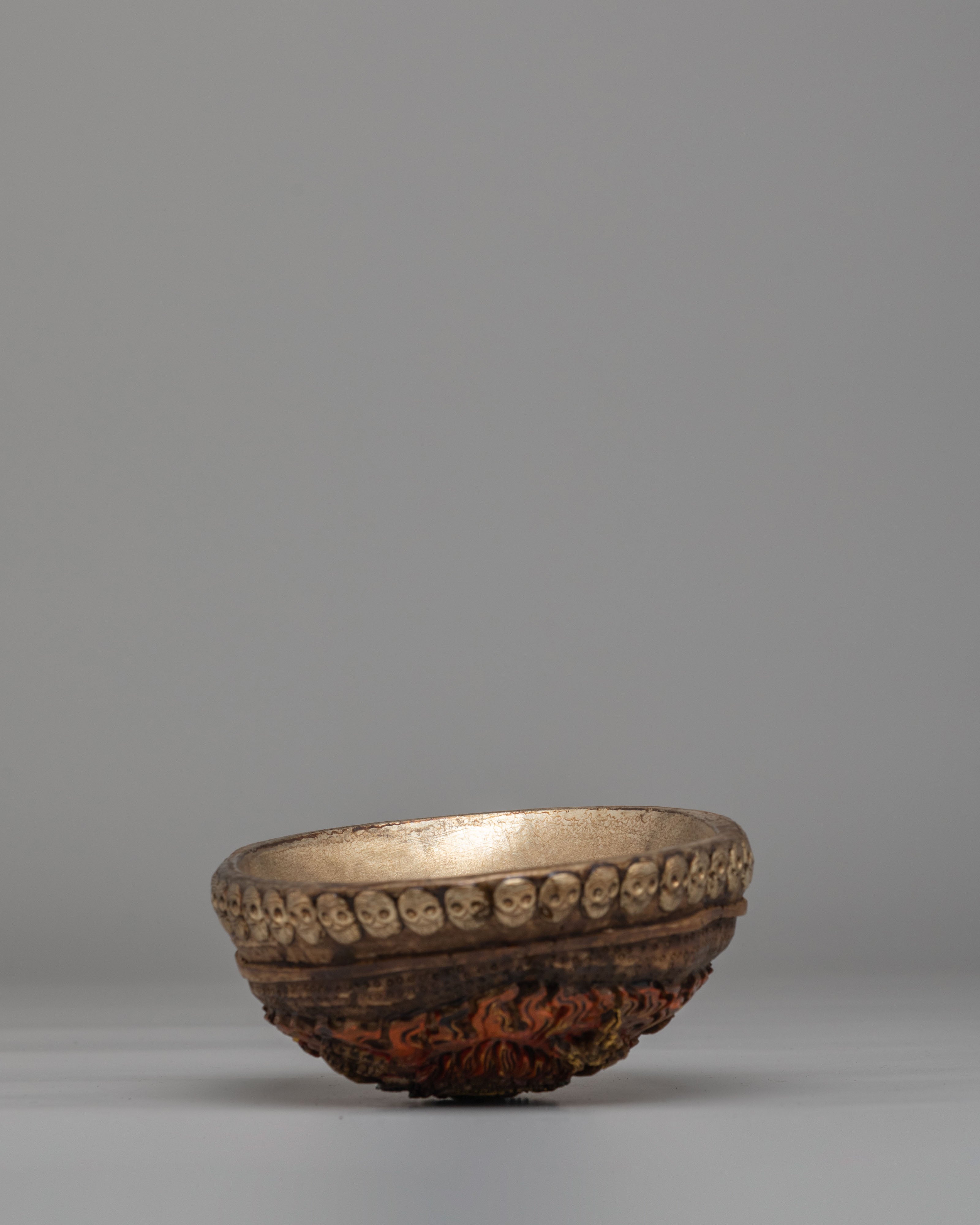 Six Armed Mahakala Kapala | Sacred Vessel for Tantric Offerings