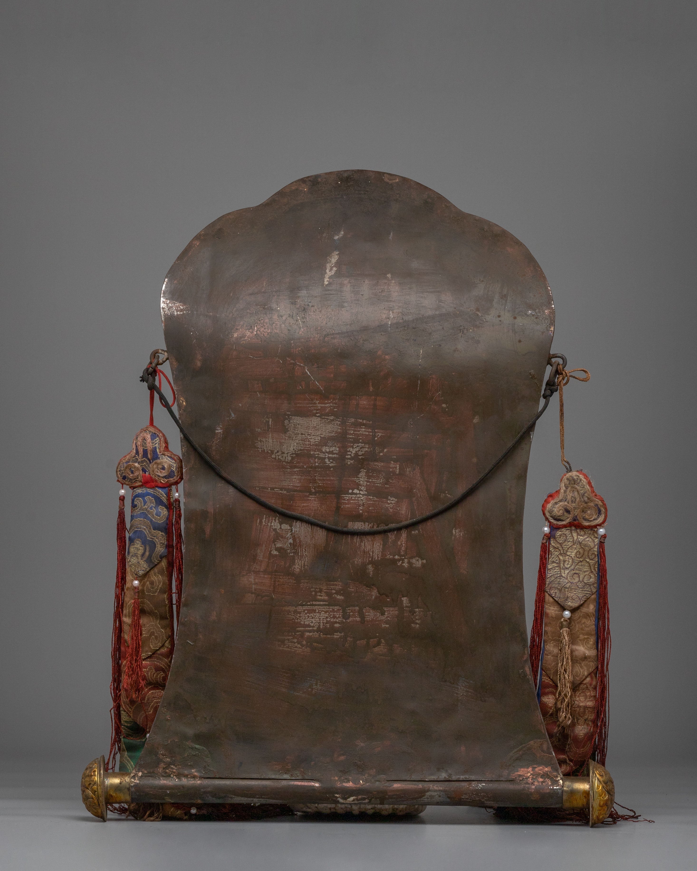 Sacred Shakyamuni Buddha Metal Thangka | Meditation and Spiritual Growth