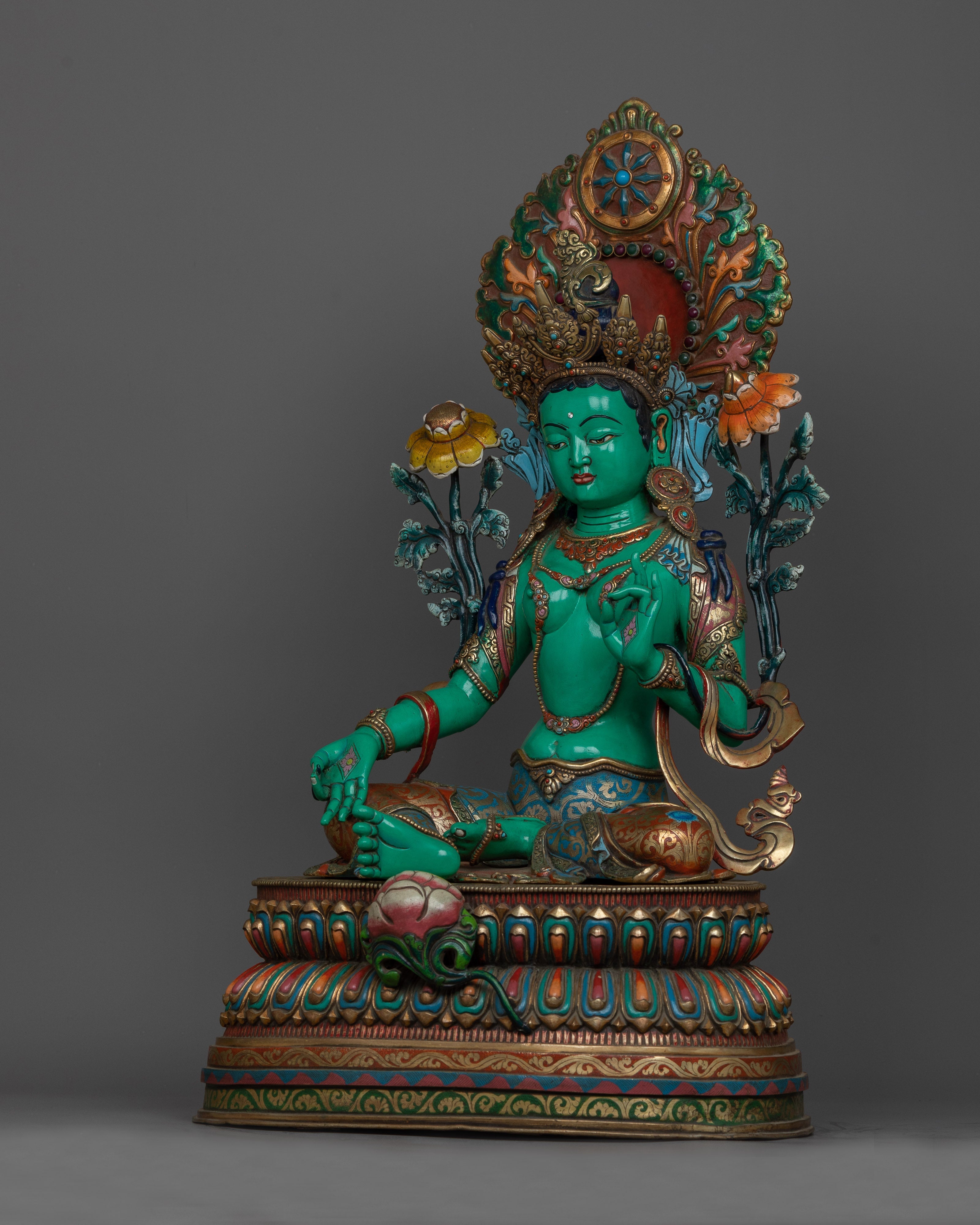 green-tara-beautiful sculpture