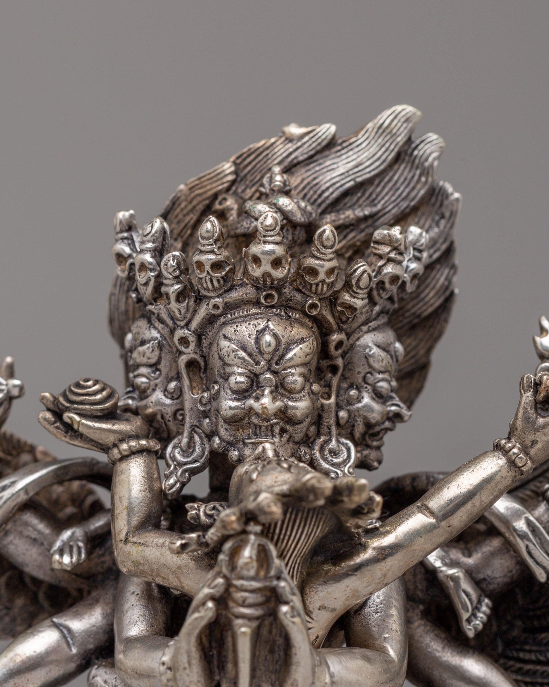 Sacred Himalayan Vajrakilaya Statue | Buddhist Tantric Deity