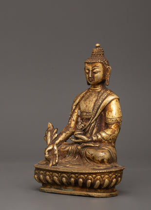 The Medicine Buddha Copper Statue | The Divine Heale